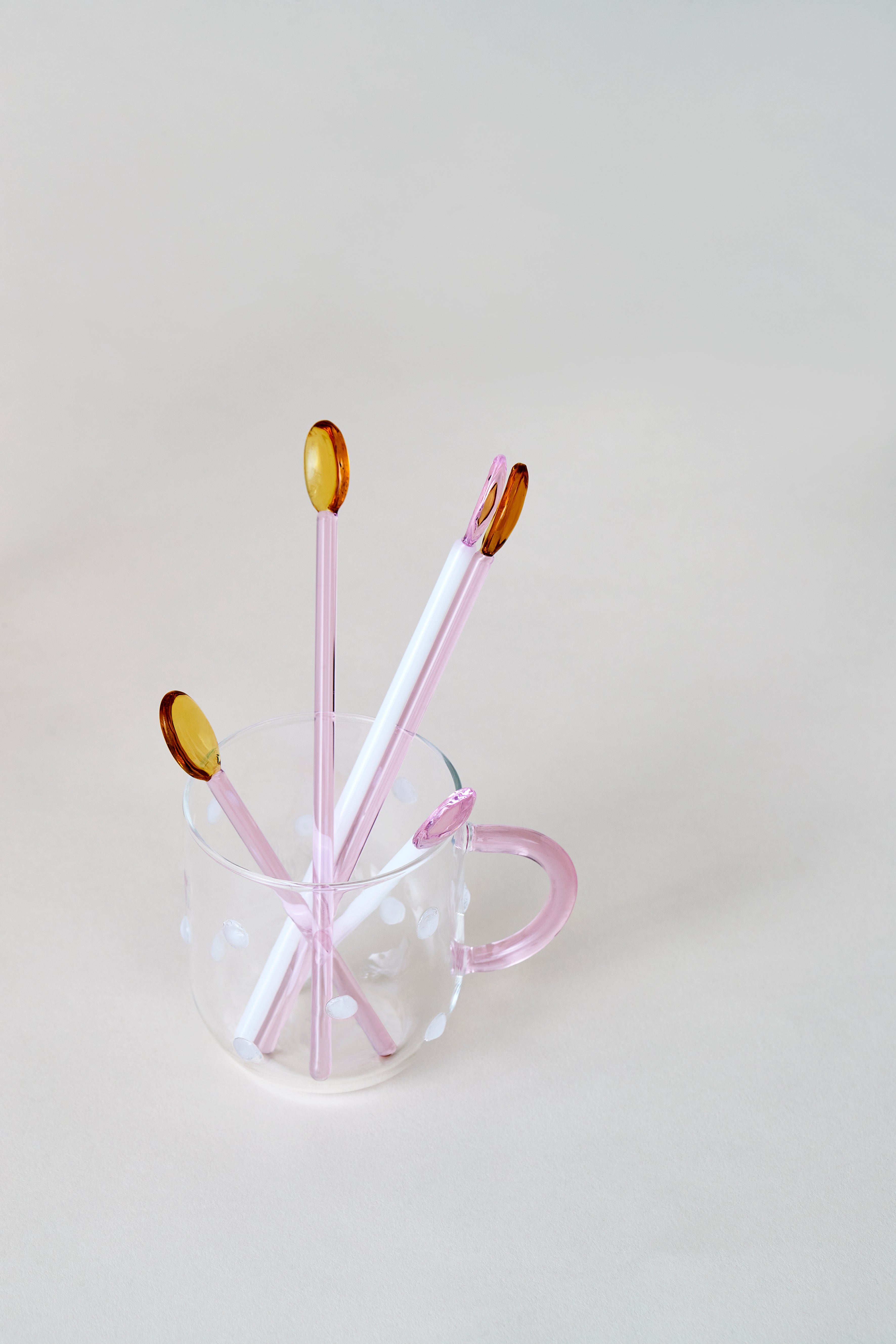 Glasskeer, 4 stk. - Multifarvet