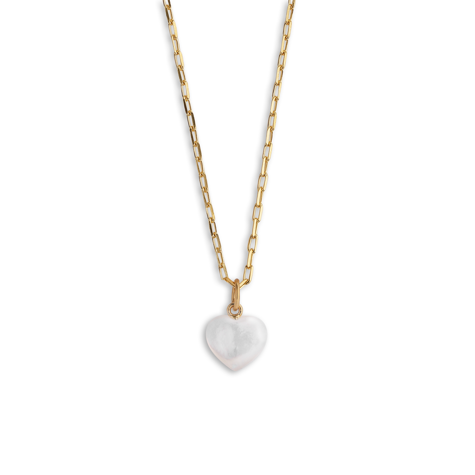 Small Souvenir Heart vedhæng - forgyldt