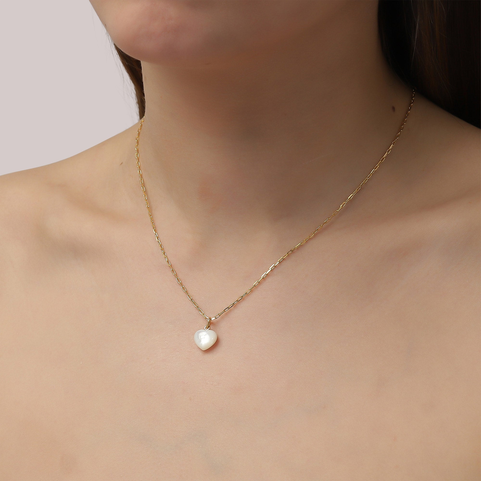 Small Souvenir Heart vedhæng - forgyldt