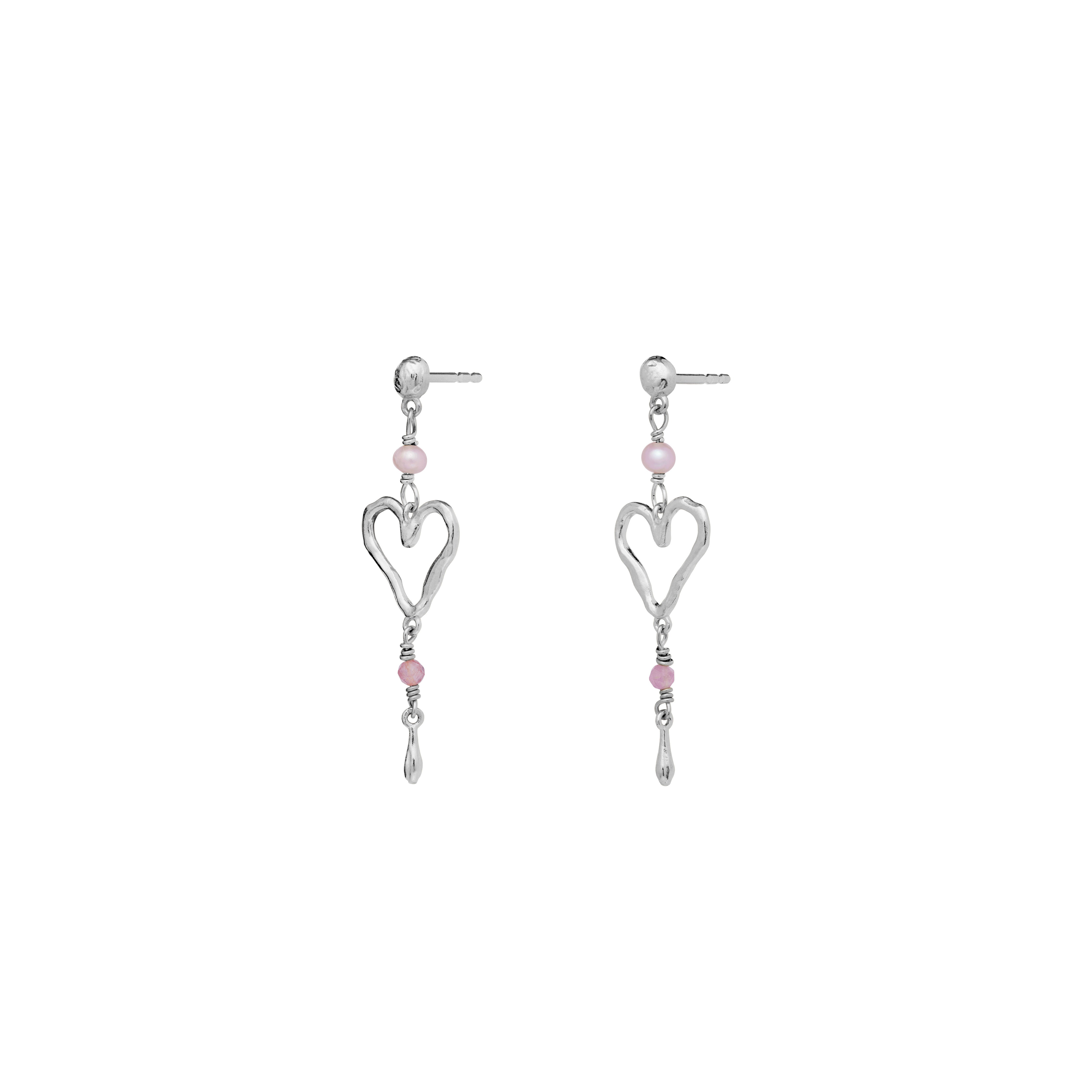 Sabi Petit hængeøreringe - sølv