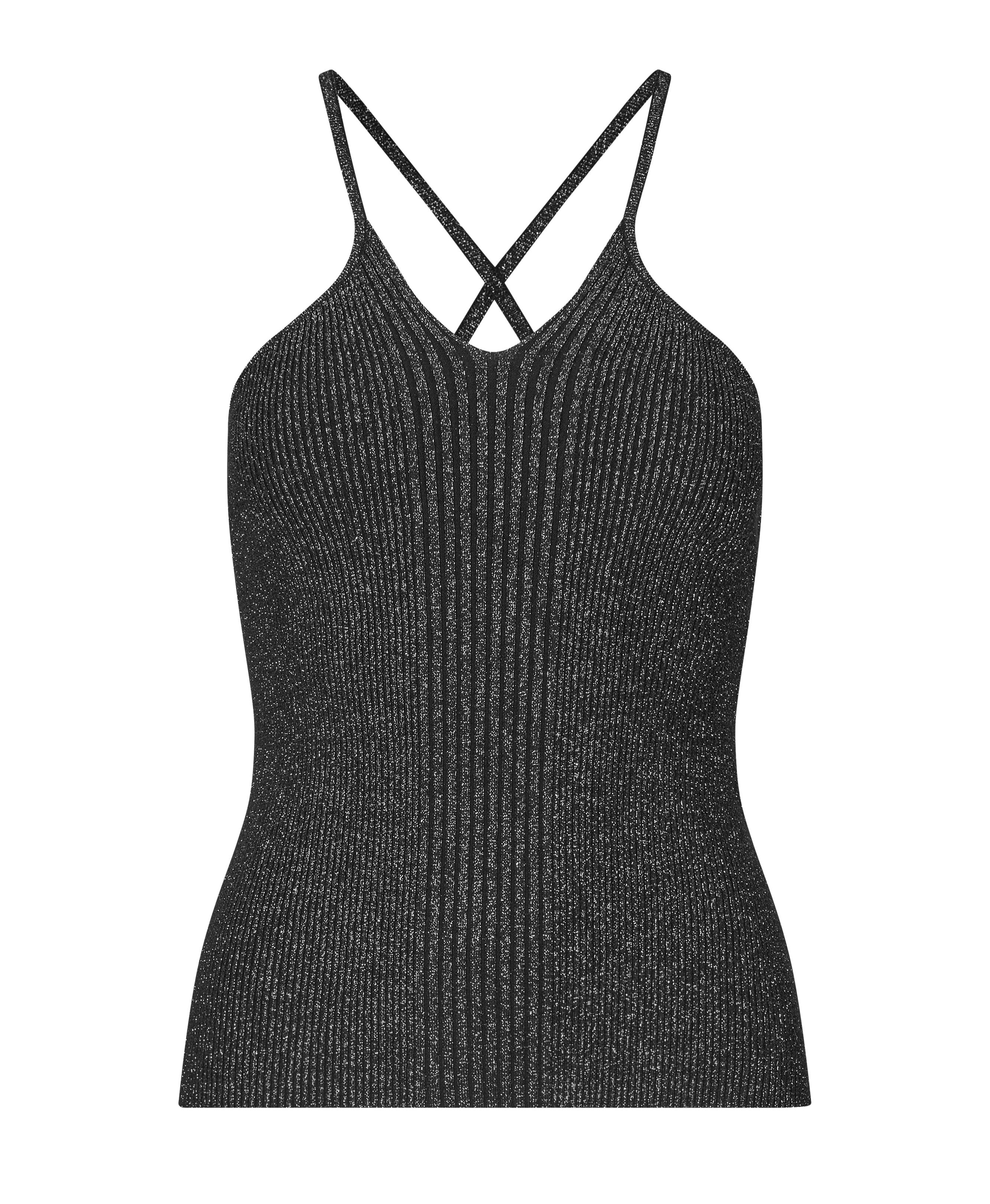 Sanina Lurex top - Black Lux.