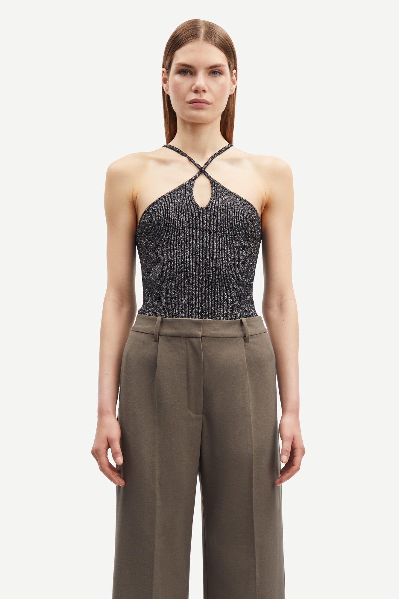 Sanina Lurex top - Black Lux.