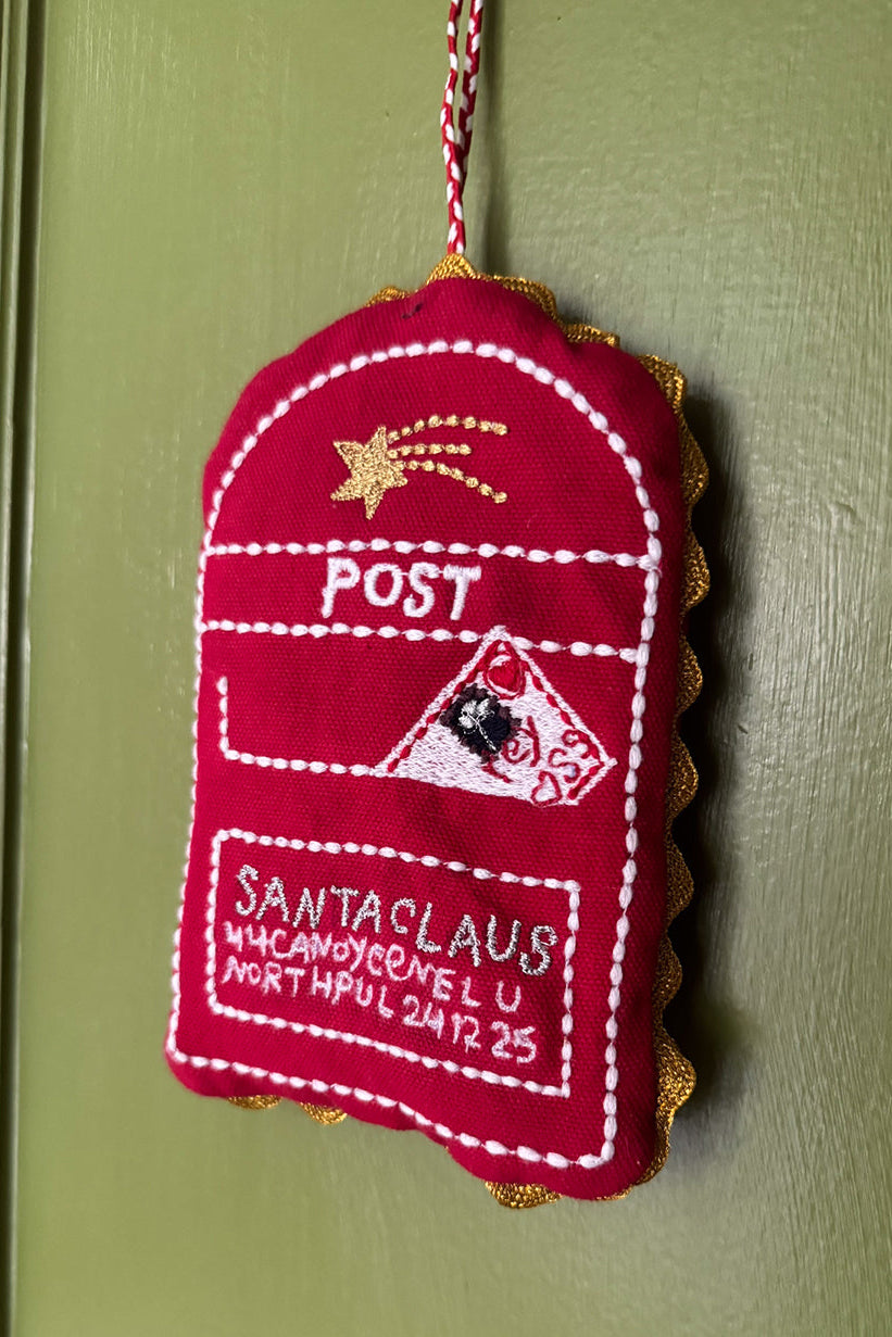 Santa's Mailbox juleophæng - rød
