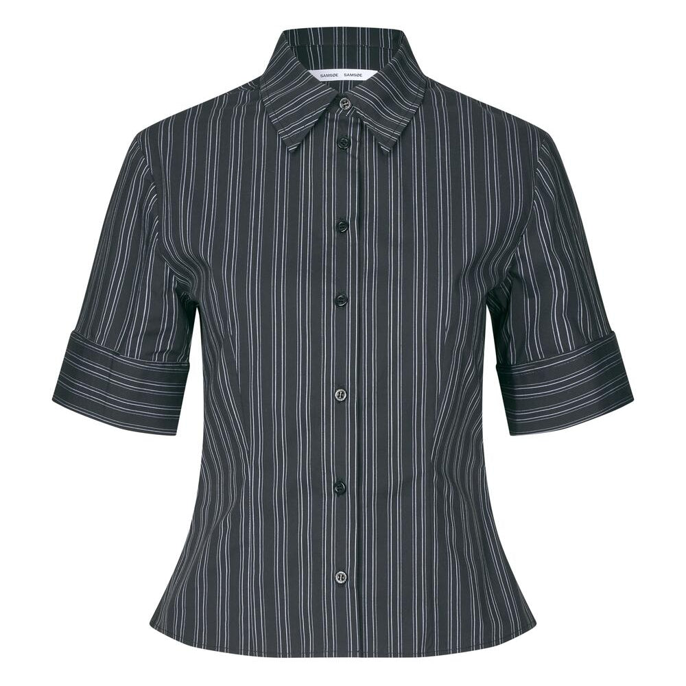 Sasky kortærmet skjorte - Gunmetal St.