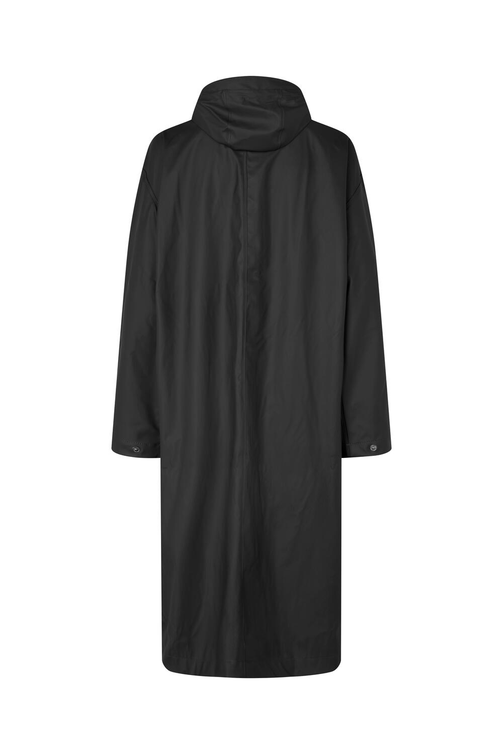 Sastala lang regnjakke - sort
