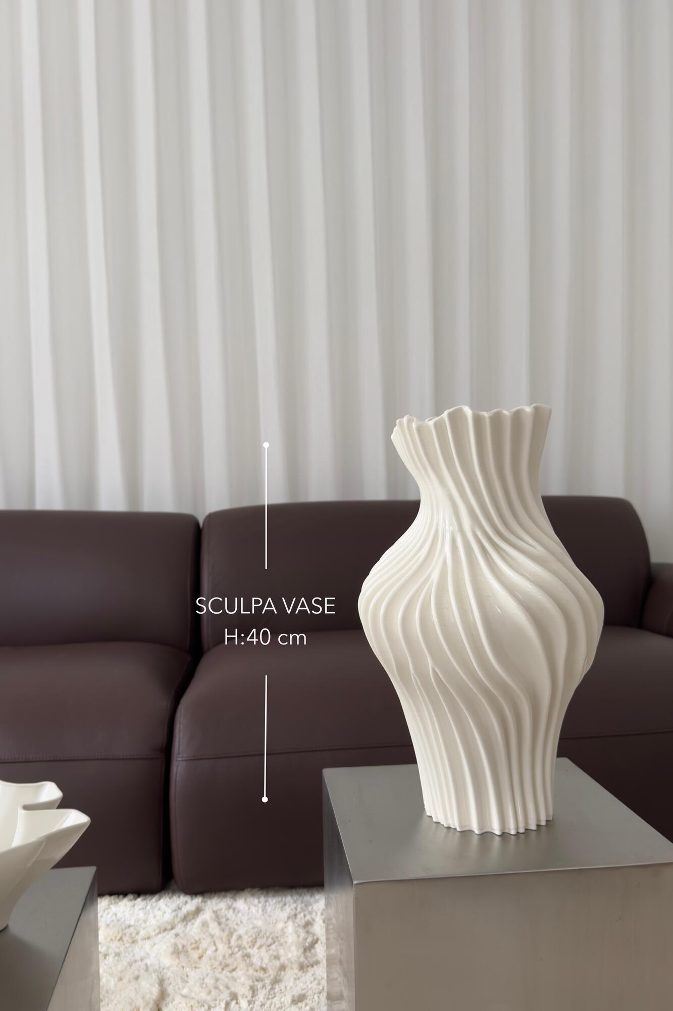 Sculpa vase, H44 cm – Cloud