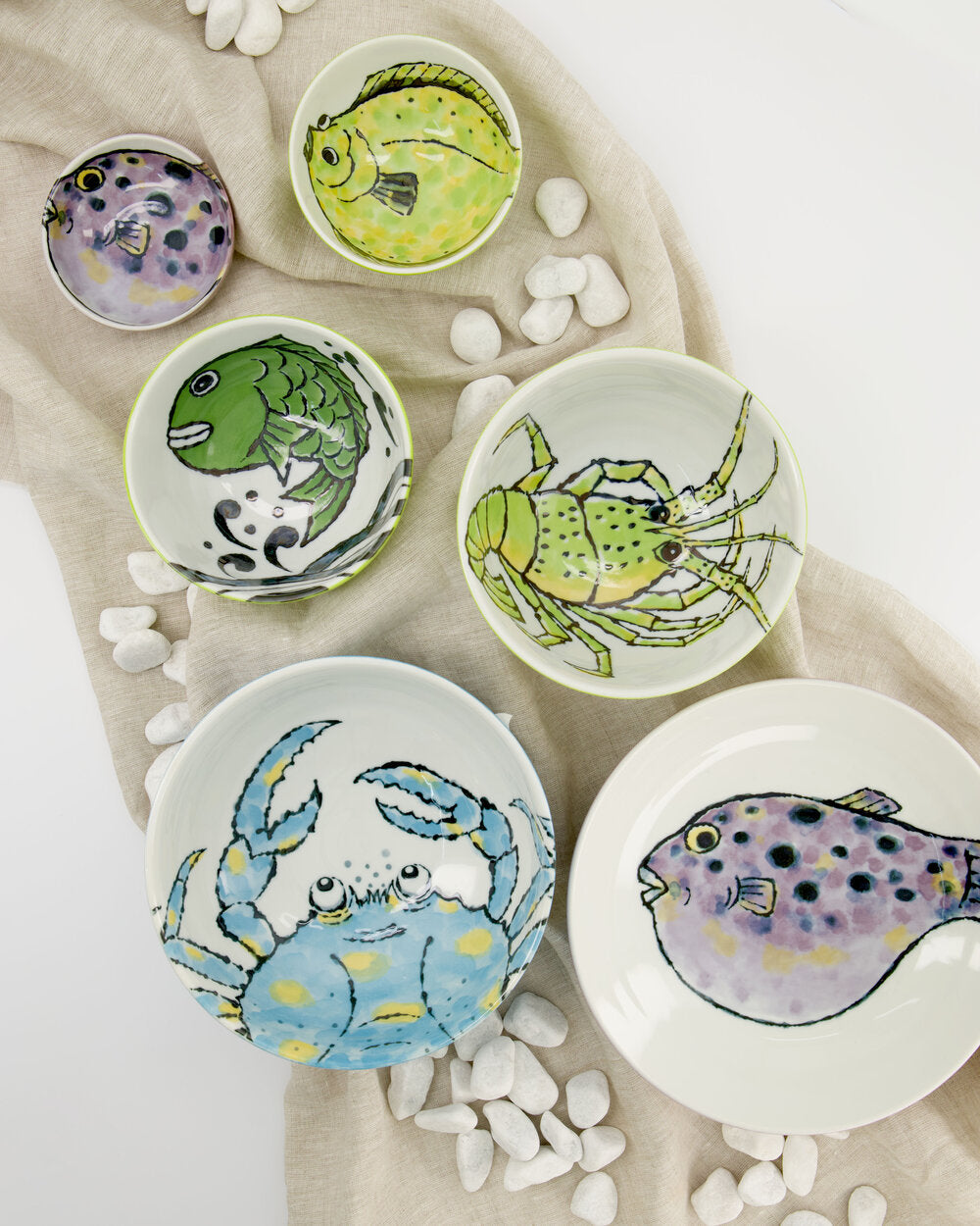 Seafood skål, Blowfish Fugu Purple - 150 ml