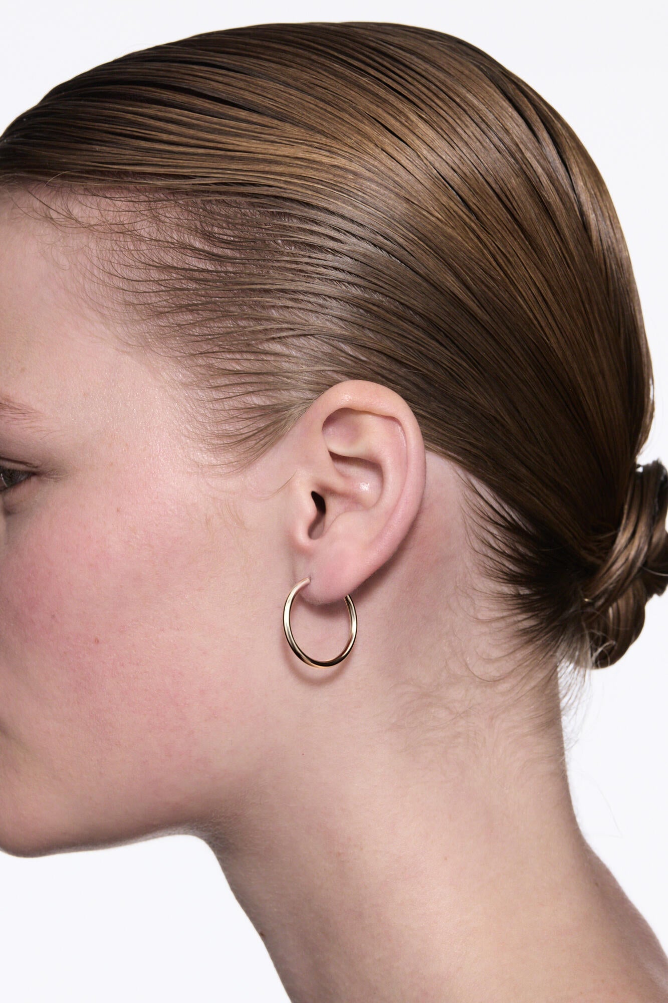 Senorita hoops, Ø25 mm- forgyldt