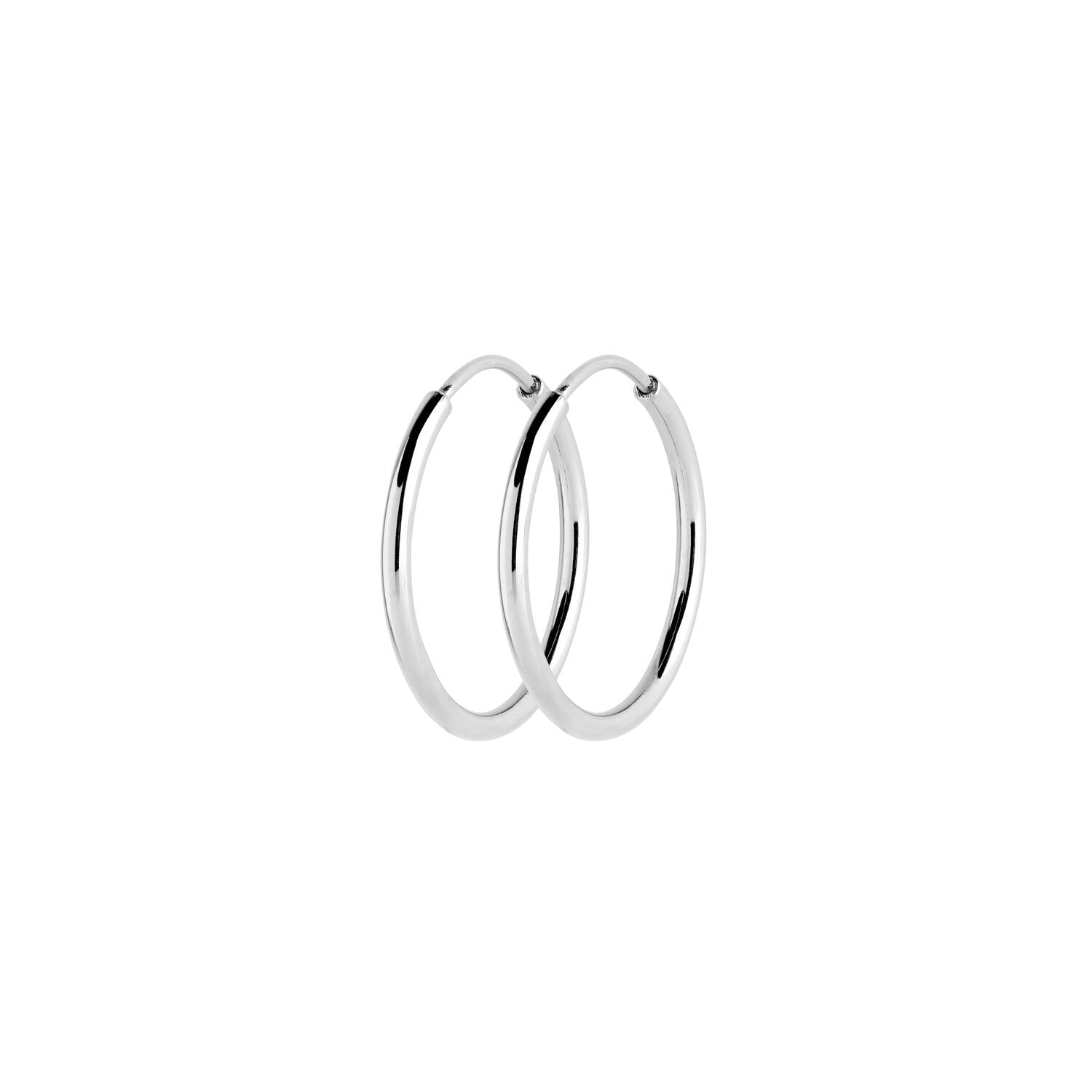 Senorita hoops, Ø25 mm - sølvbelagt