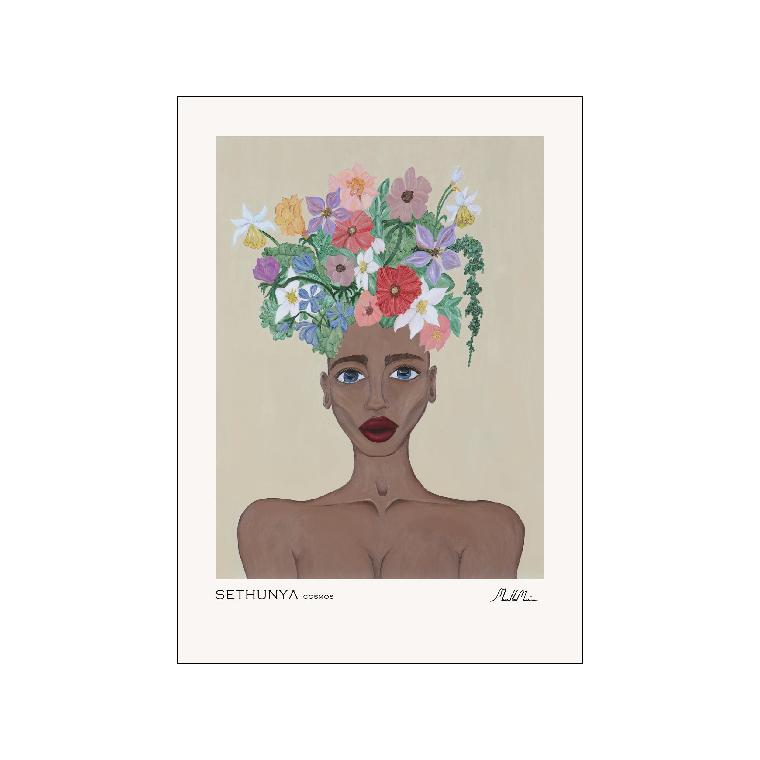 Morais Artworks Sethunya Cosmos plakat - mix