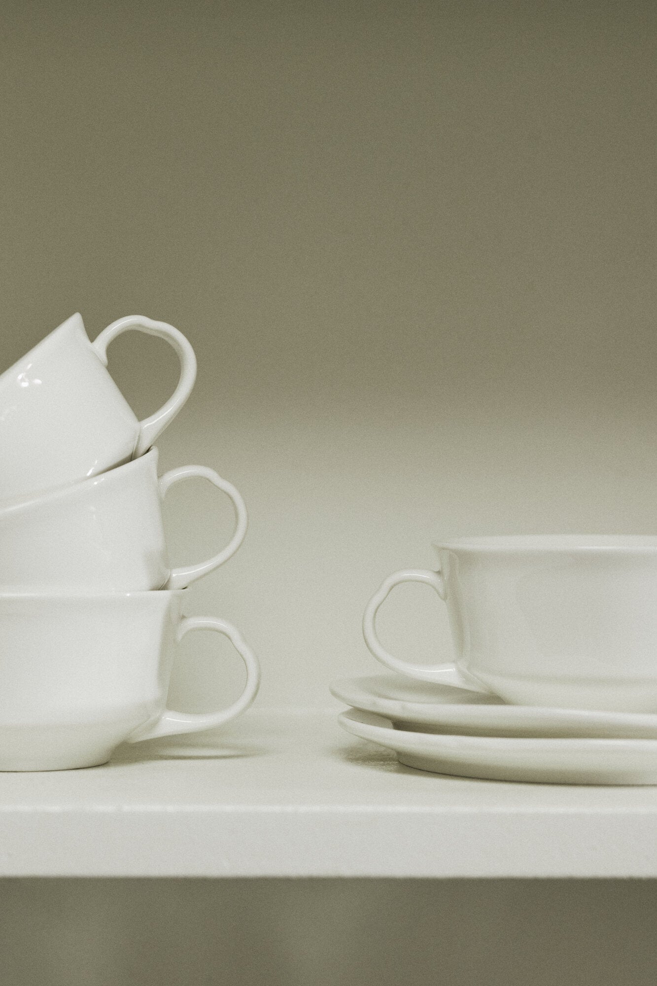 Silhouette kaffekop, hvid - Ø11,3 cm