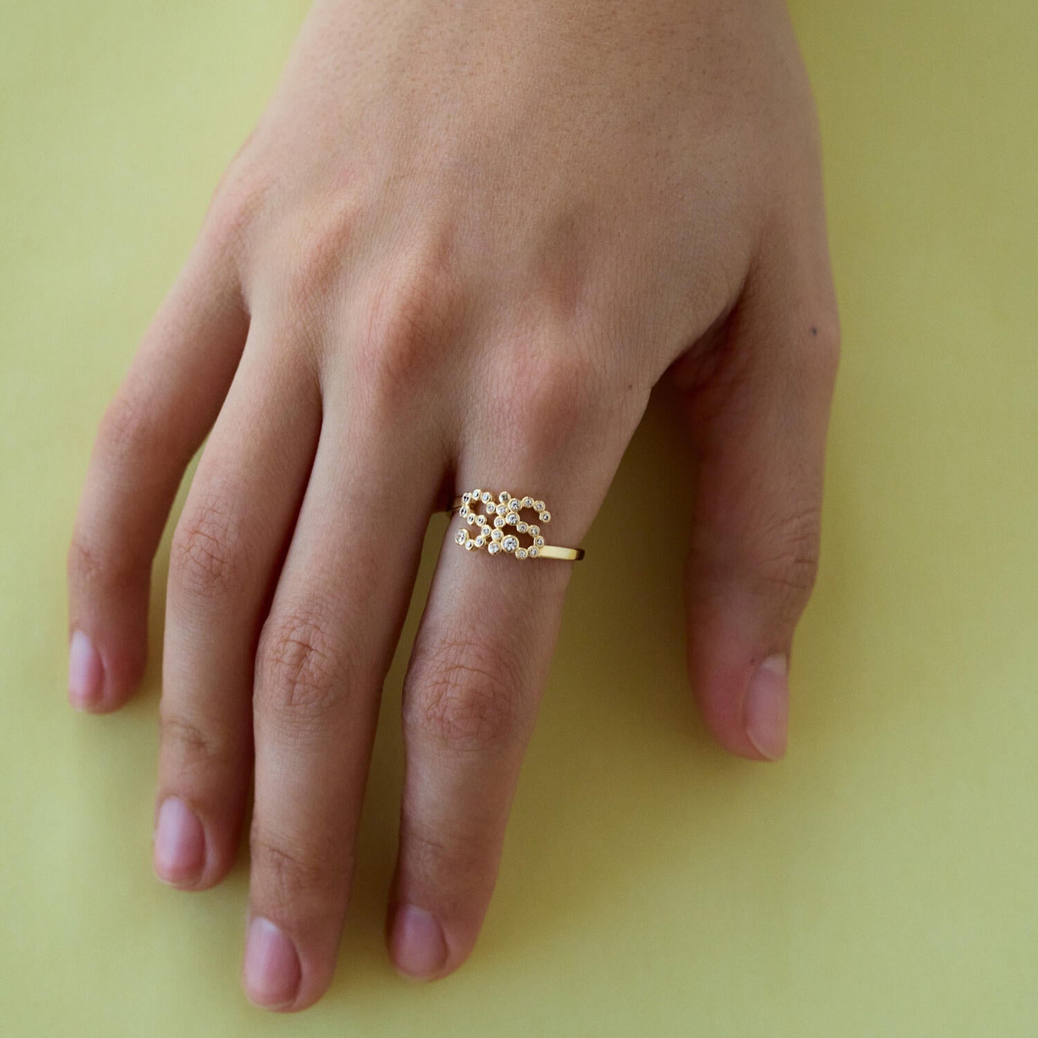 SIS Collet Ring - Forgyldt