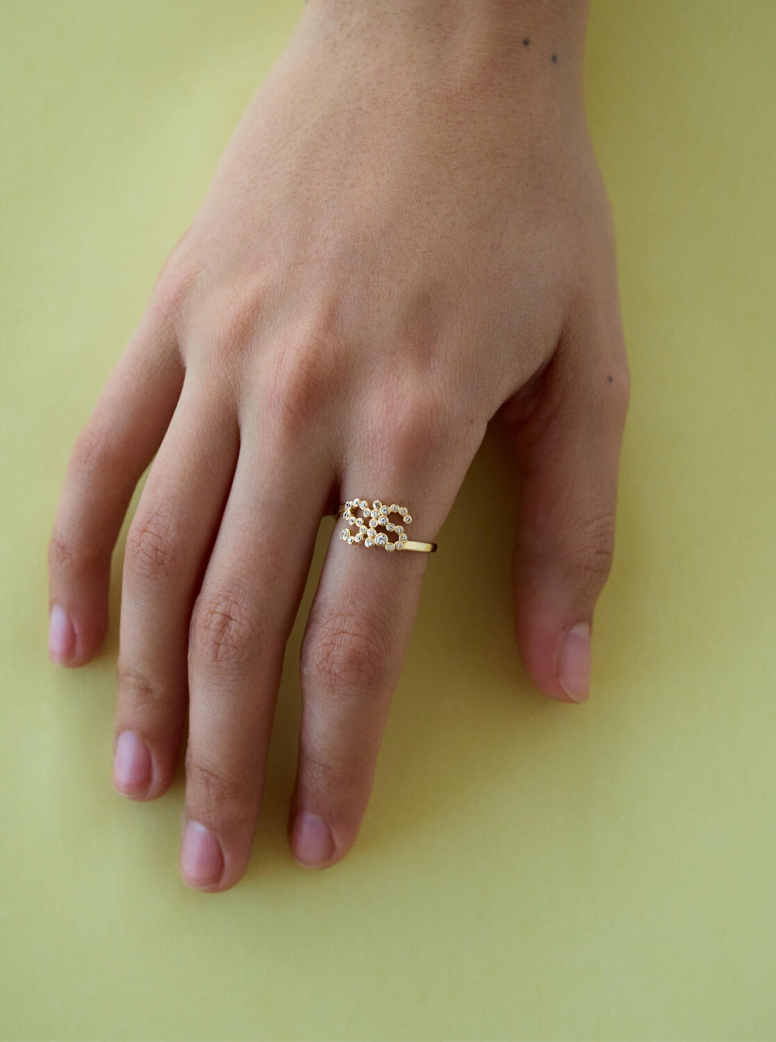 SIS Collet Ring - Forgyldt