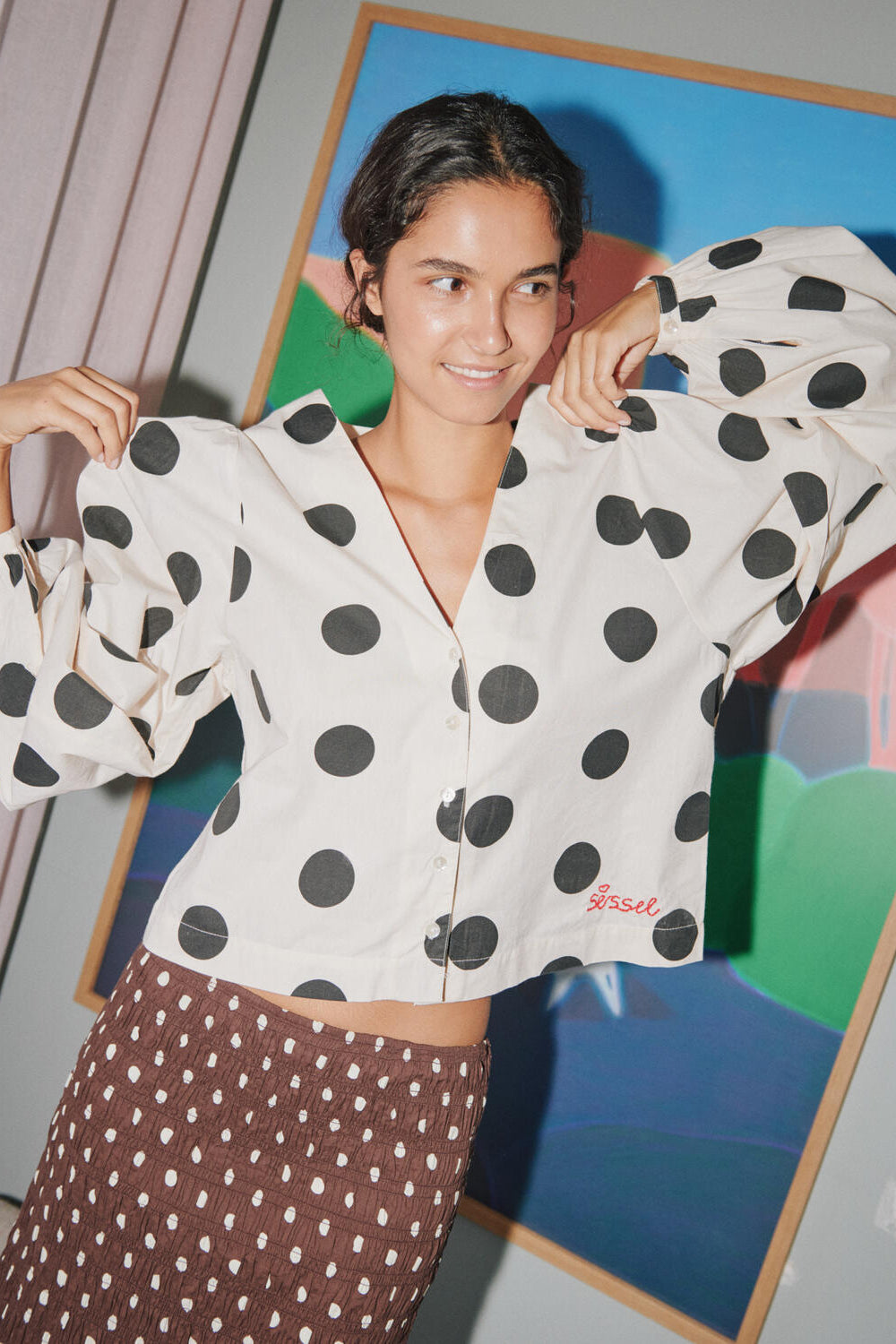 Ea skjorte, Black Dot - M/L