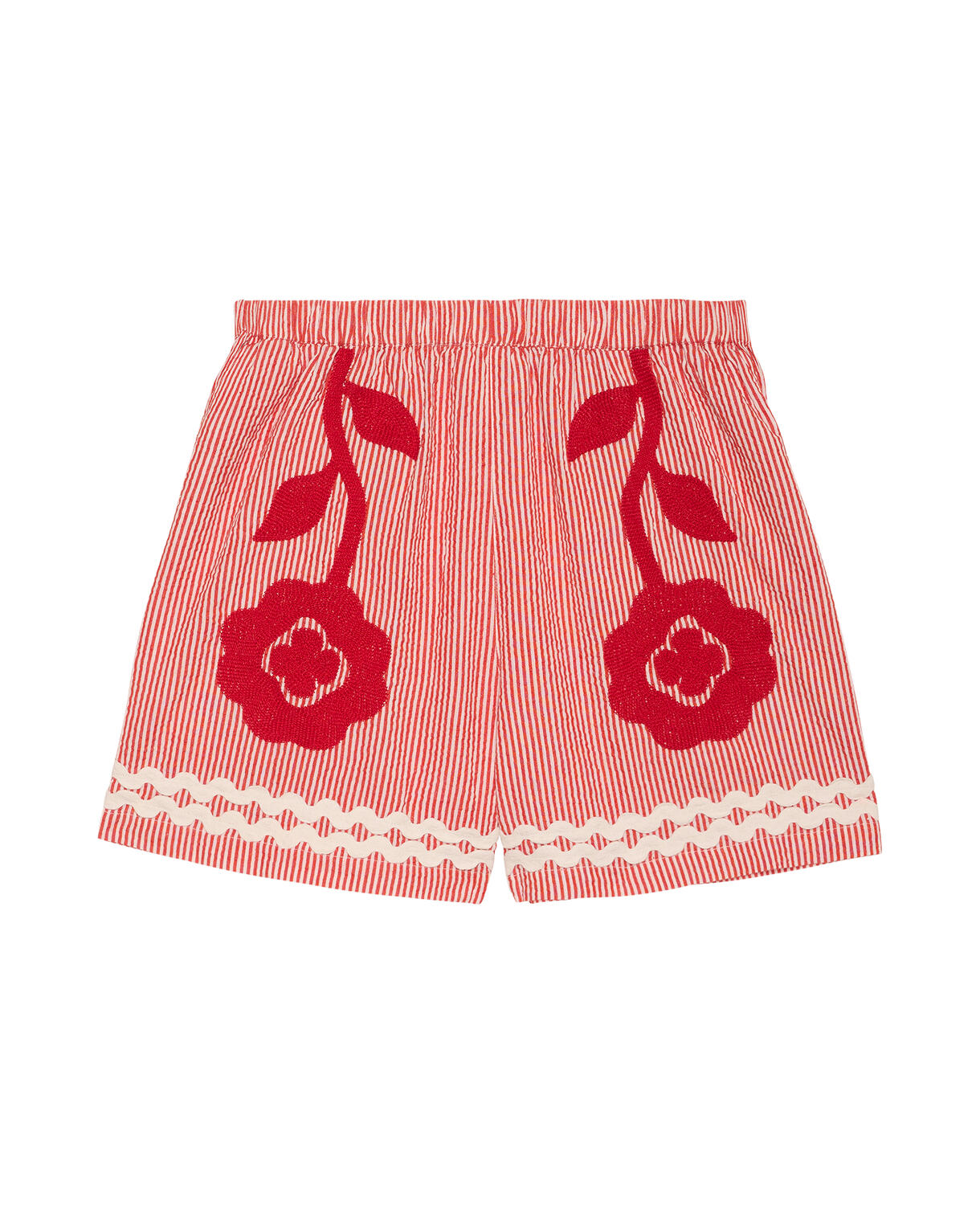 Abelone shorts - Red Flower