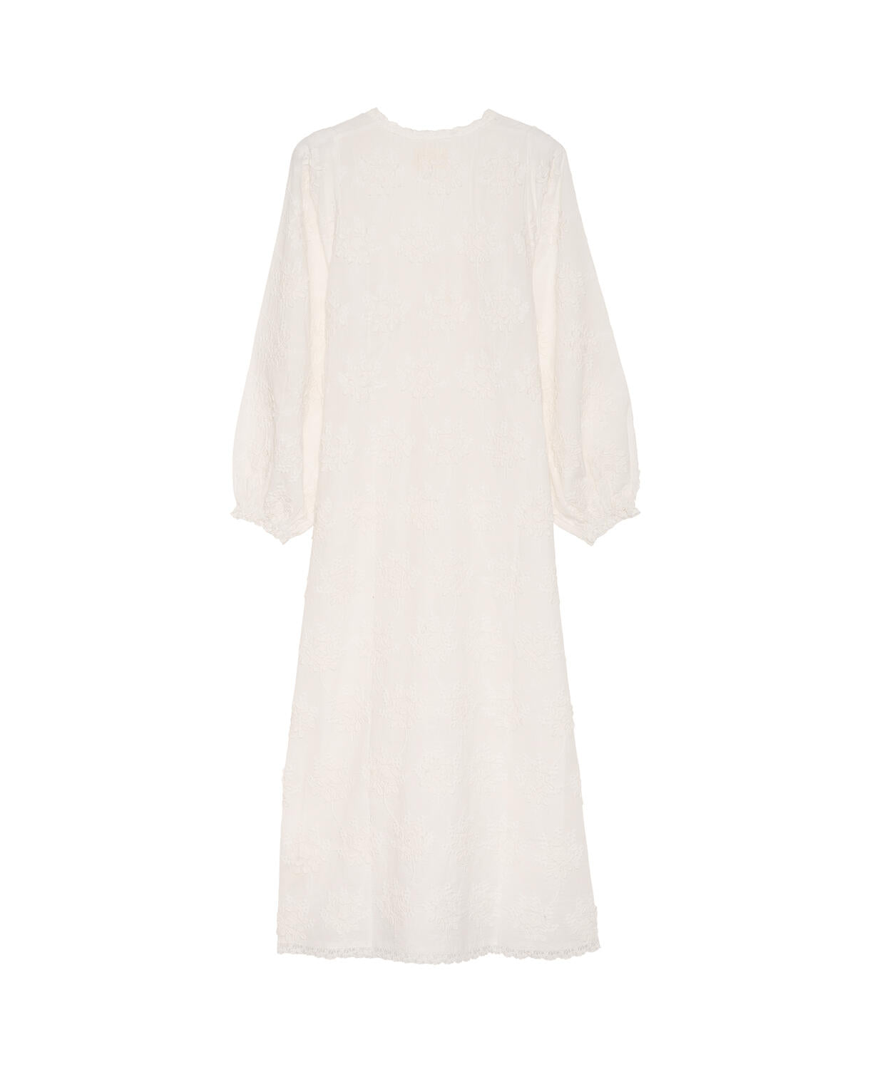 Delphine lang kjole - Off White