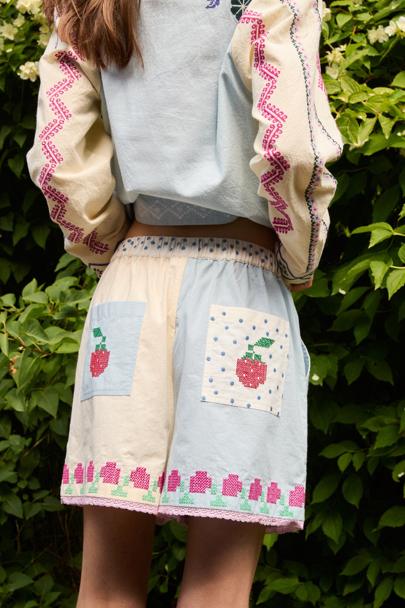 Myra shorts - Baby blue