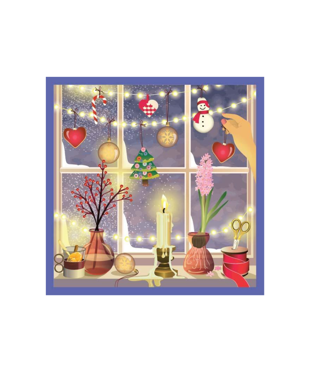 Christmas Window puslespil - 500 brikker