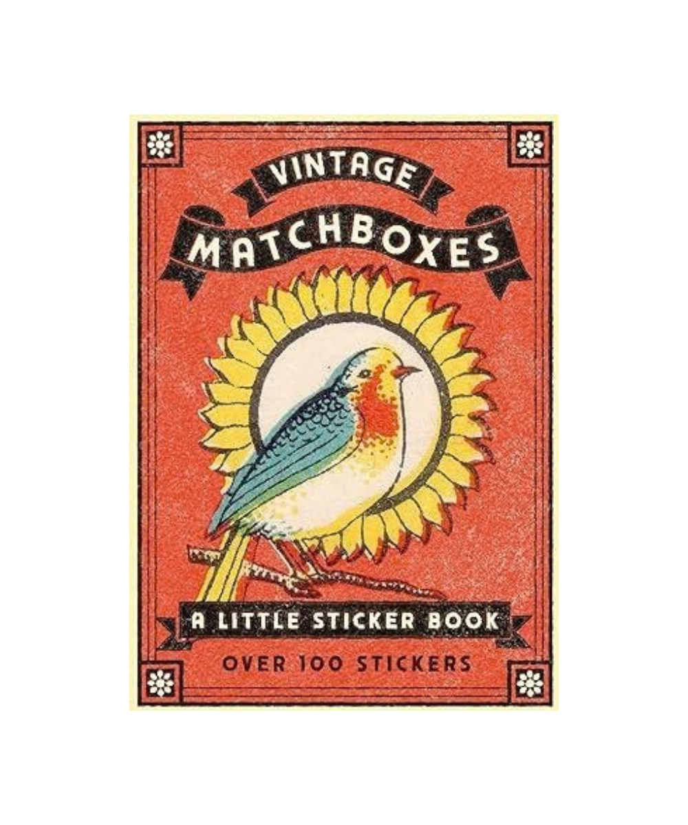 Vintage Matchboxes klistermærkebog - over 100 klistermærker