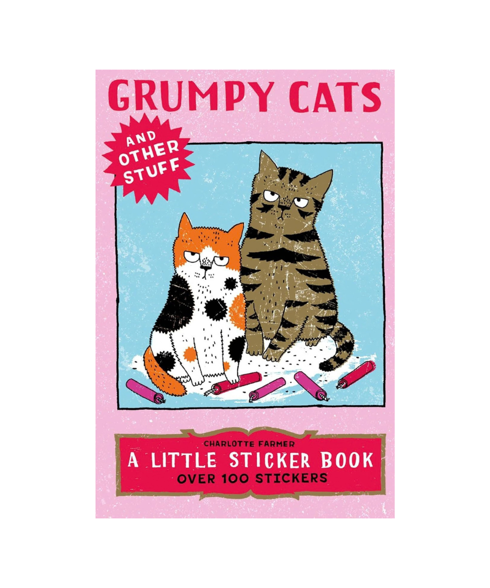 Grumpy Cats and Other Stuff klistermærkebog - over 100 klistermærker