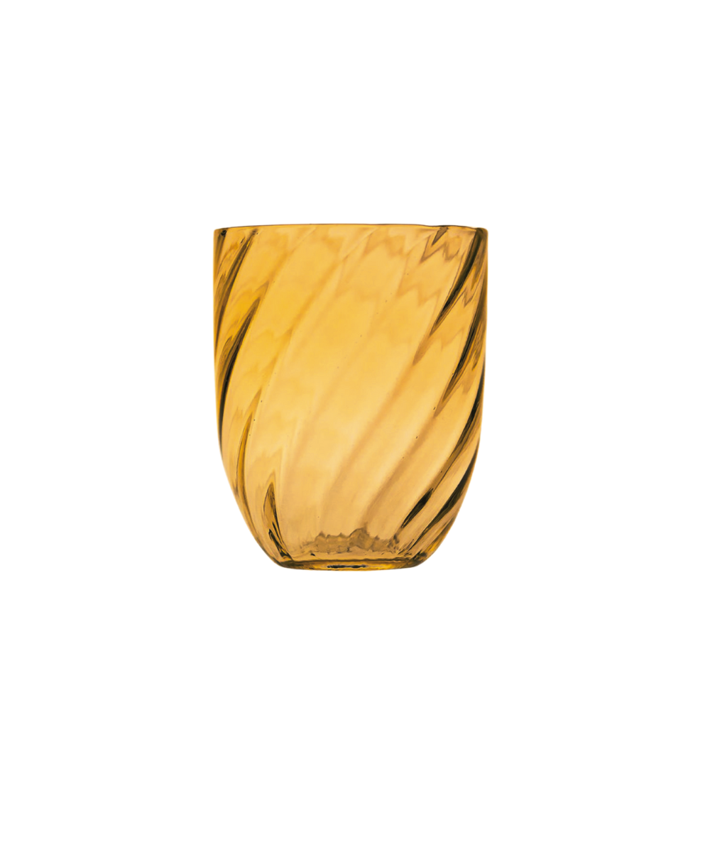 Swirl tumbler glas - amber