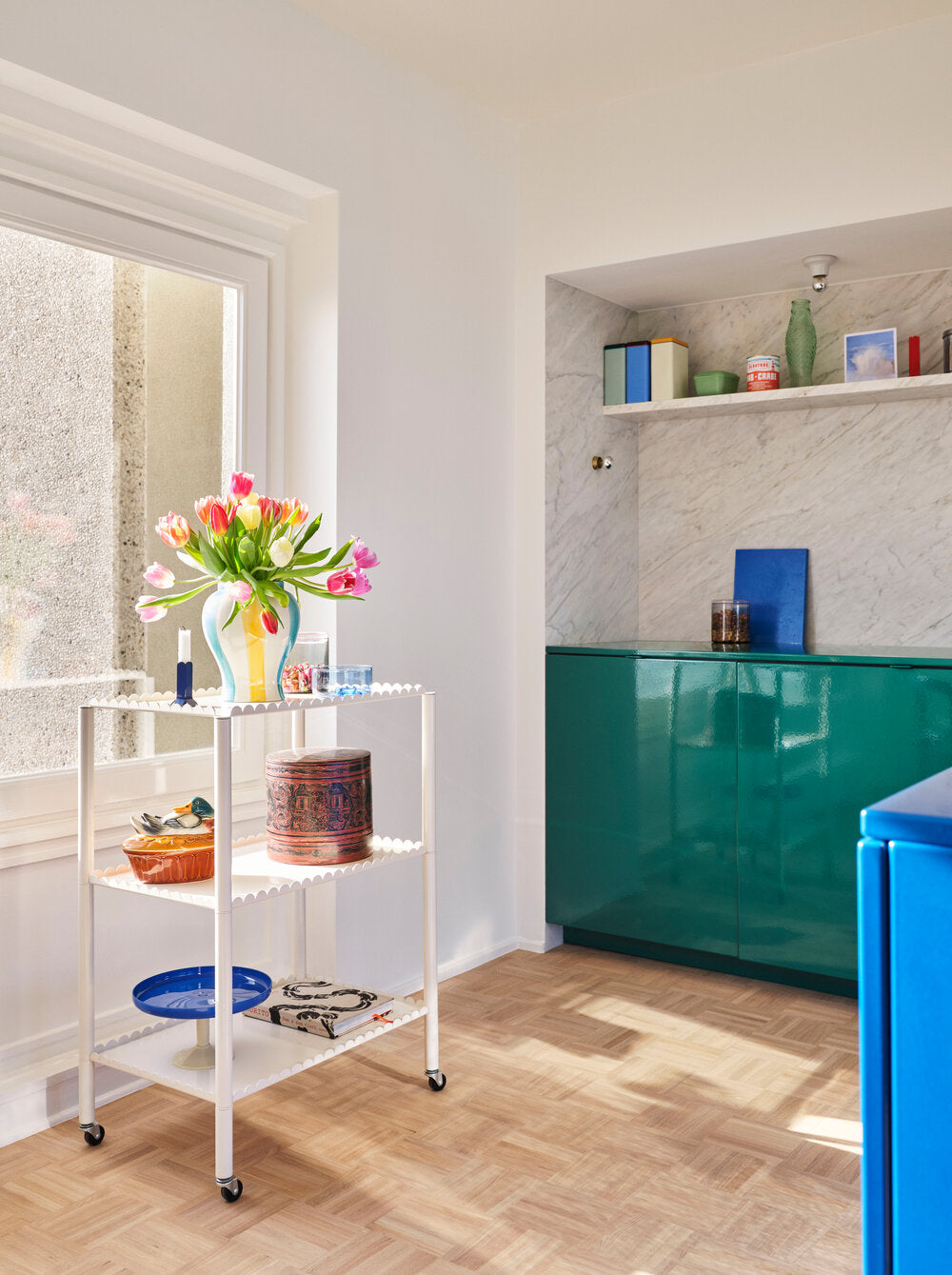 Arcs Trolley High rullebord - Eggshell