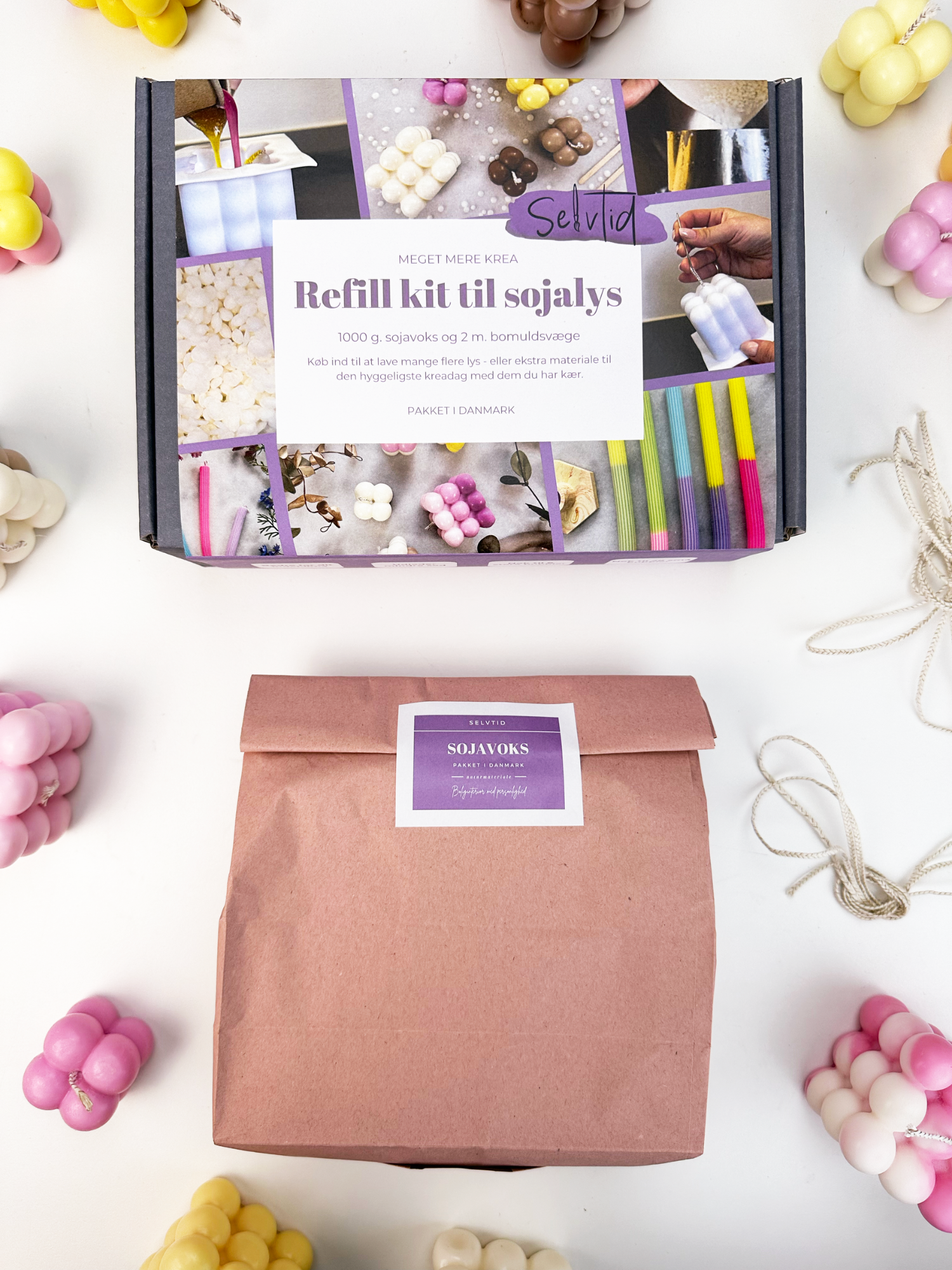 Refill kit til sojalys