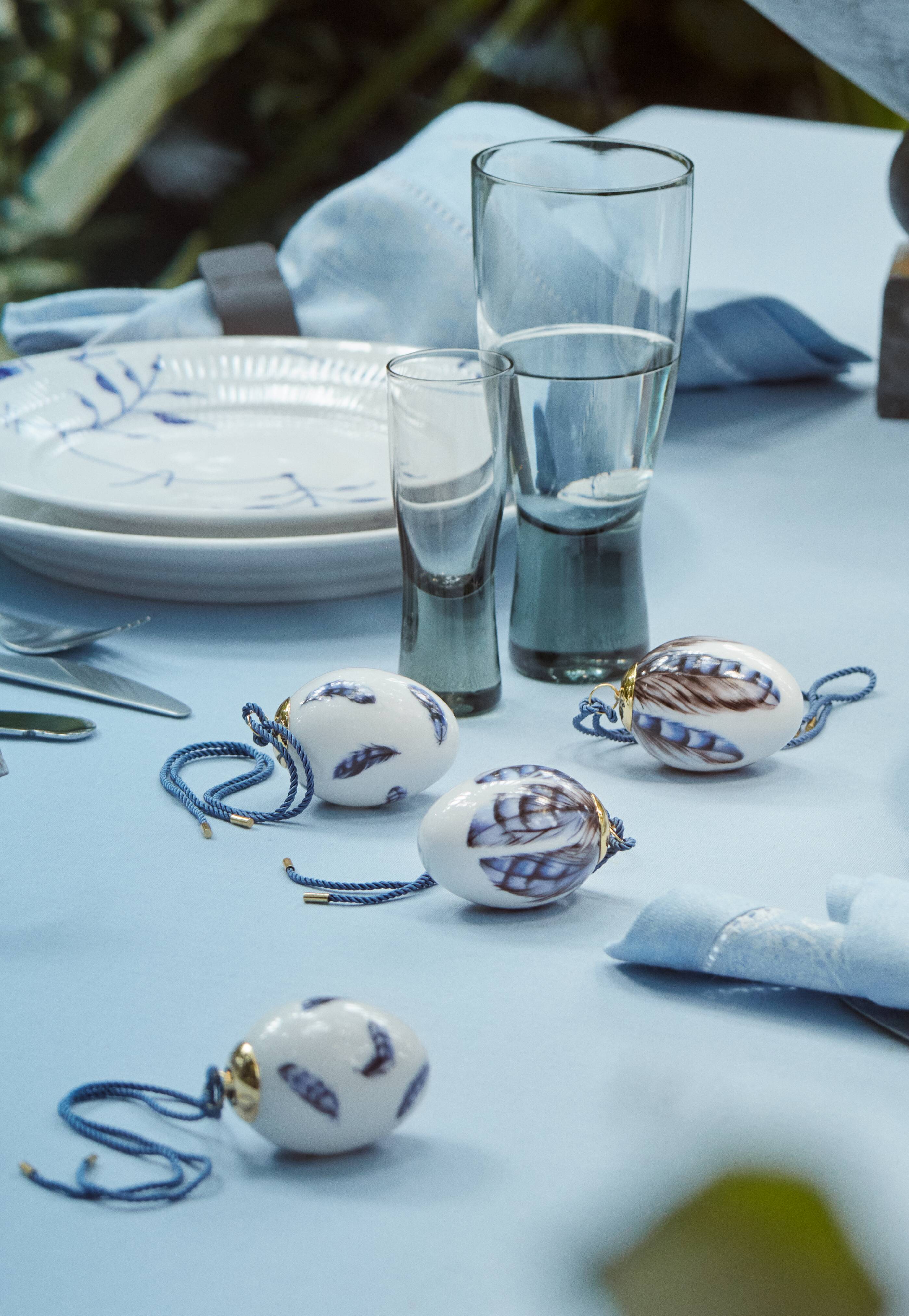 Dekorationsæg 2025, 2 stk - Skovskadefjer