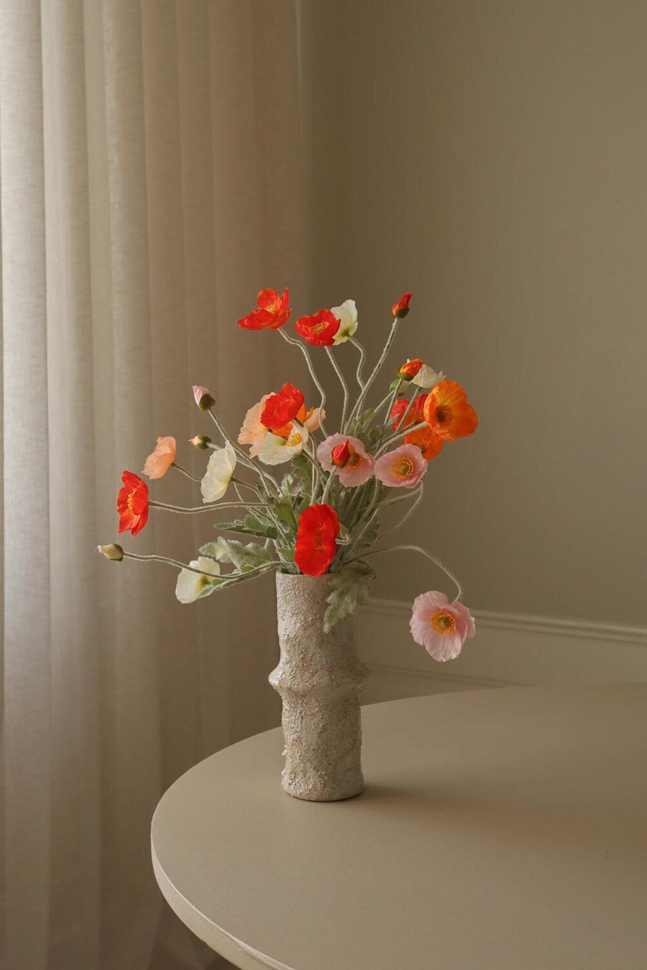 Wild Poppy Dance buket - rød/orange