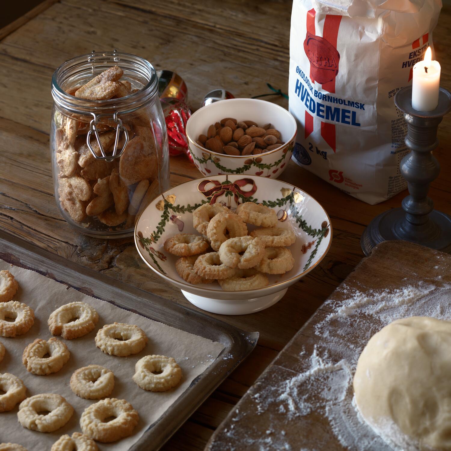 Stjerne Riflet Jul konfekt skål - 30 cl.