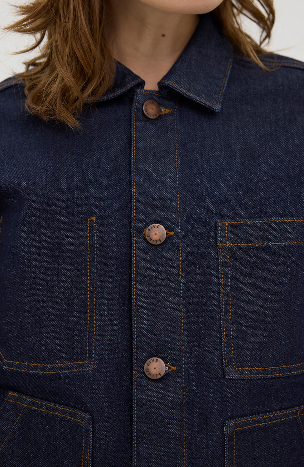 StellaFV denimjakke - Dark Rinse Denim