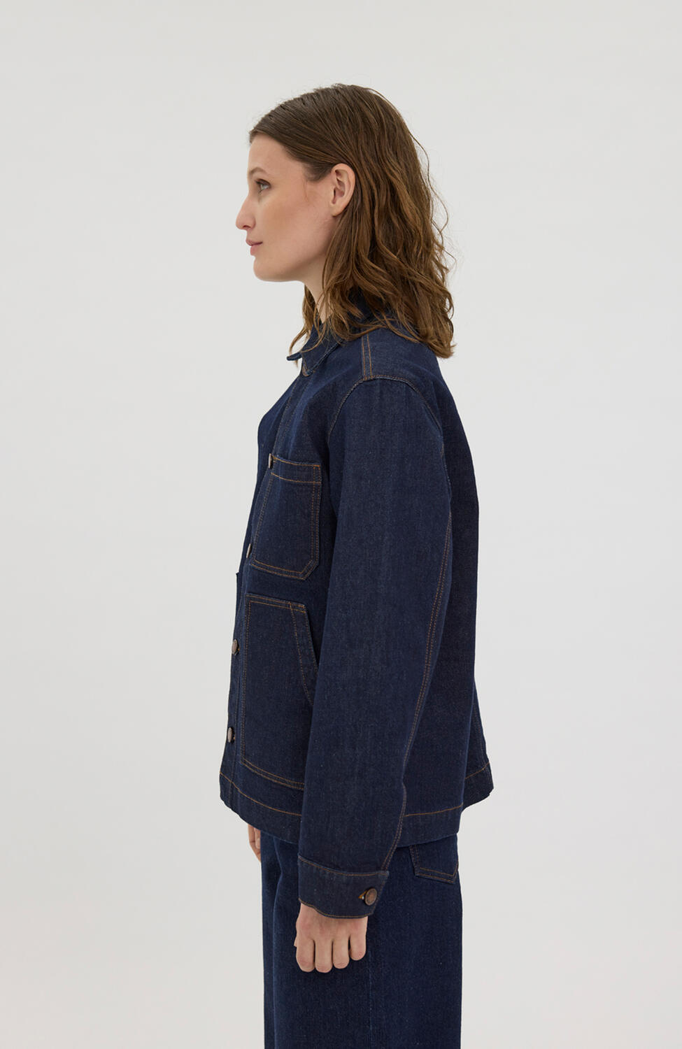 StellaFV denimjakke - Dark Rinse Denim