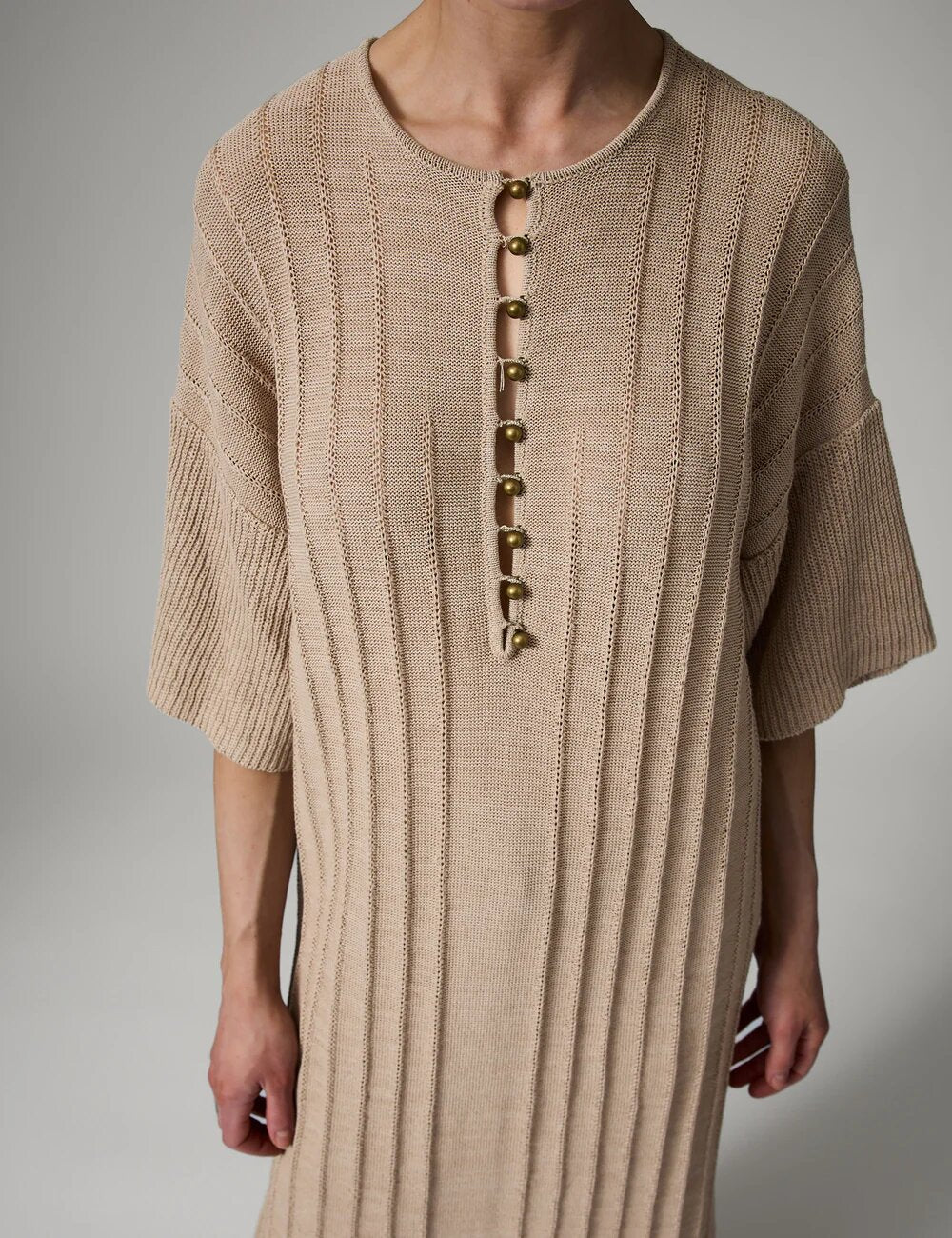 Stellan Summer Linen kjole - Cobblestone