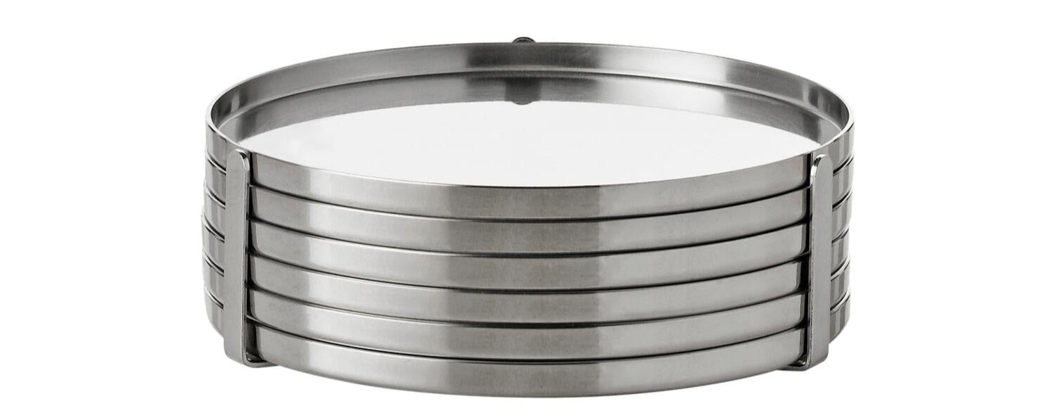 Arne Jacobsen glasbrikker, Ø8,5 cm - 6 stk