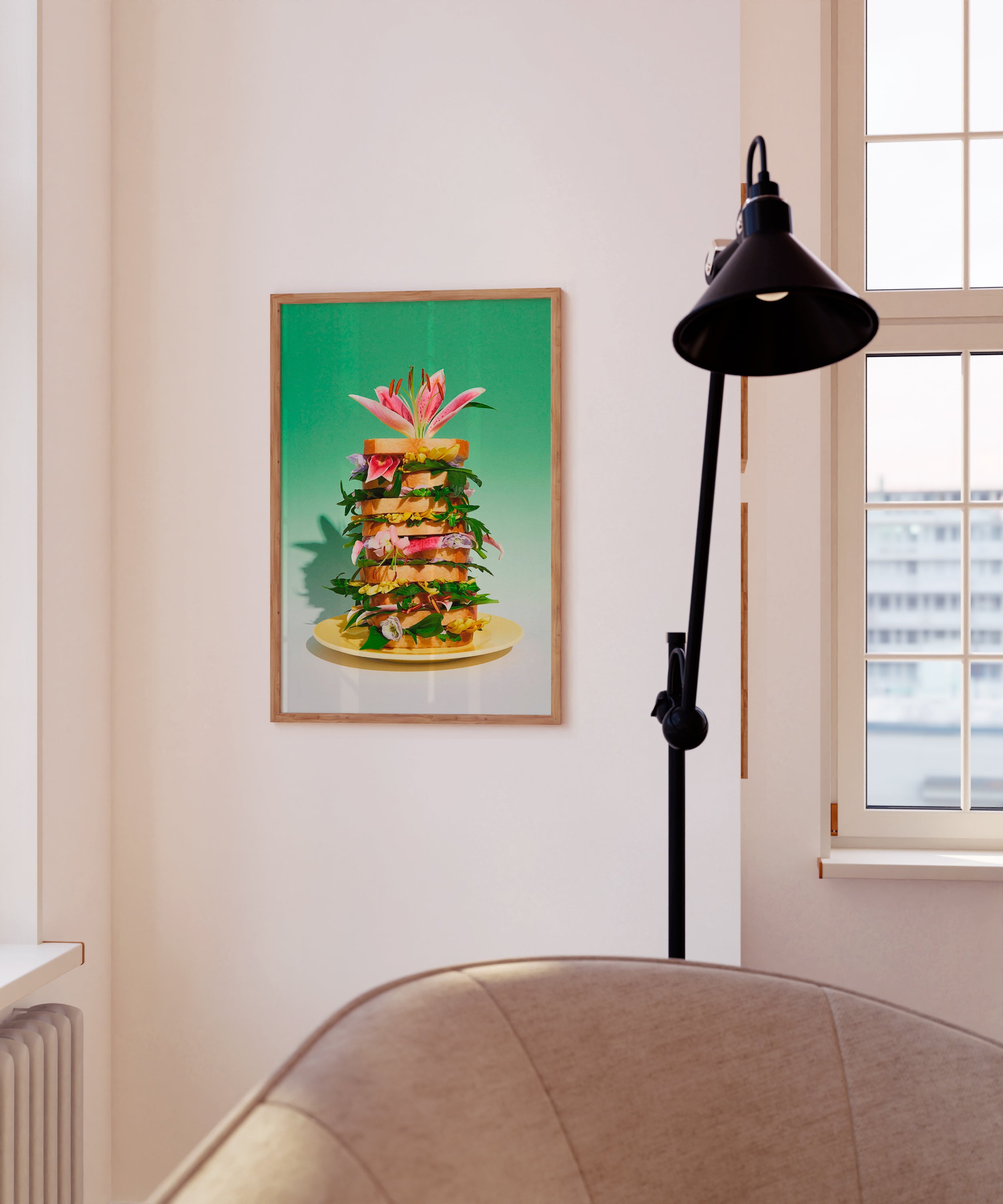 Supermercat plakat, Dagwood flower sandwich - 30x40 cm.