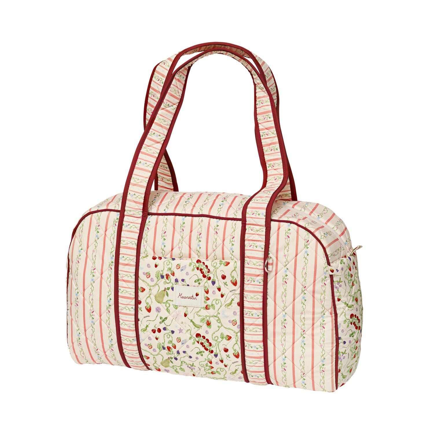 Suvi Quilted taske - Summer Stripes Peach
