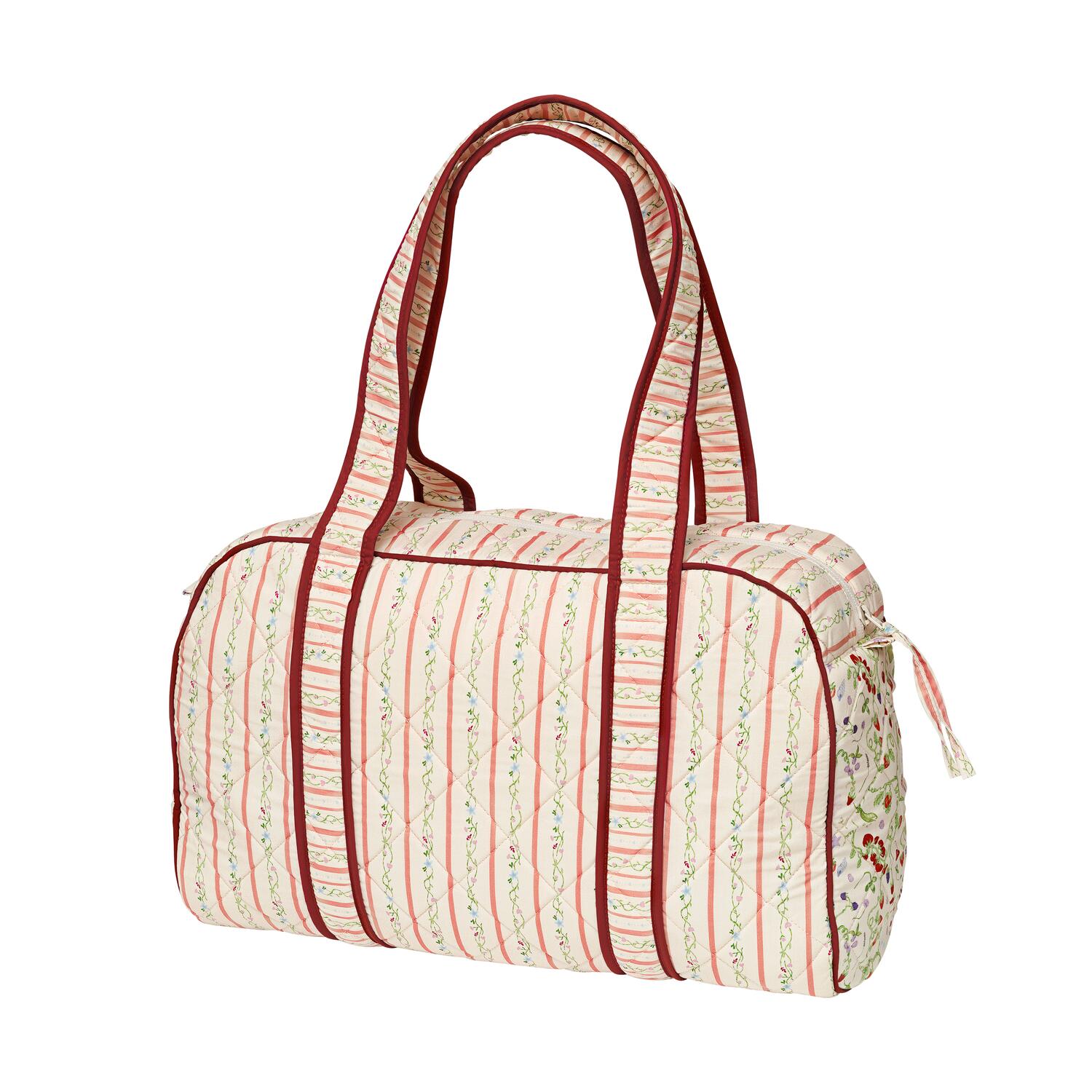 Suvi Quilted taske - Summer Stripes Peach