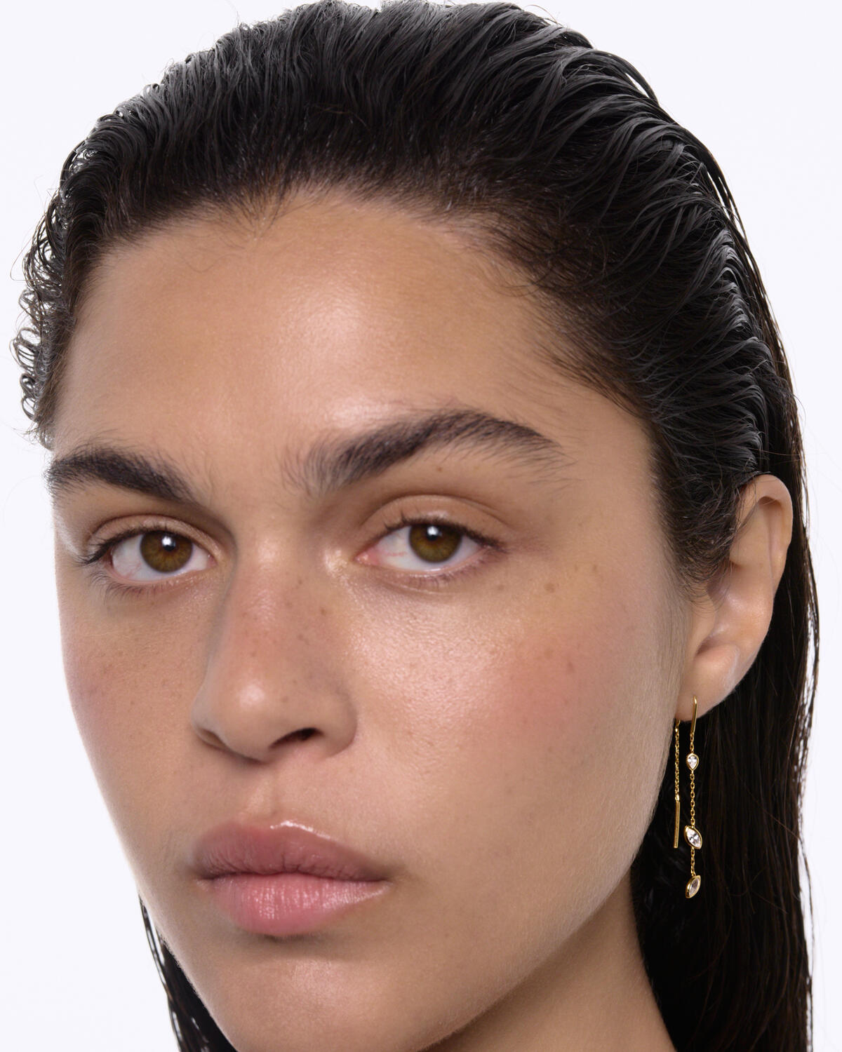 Swift 02 ørering, forgyldt - 5 cm.