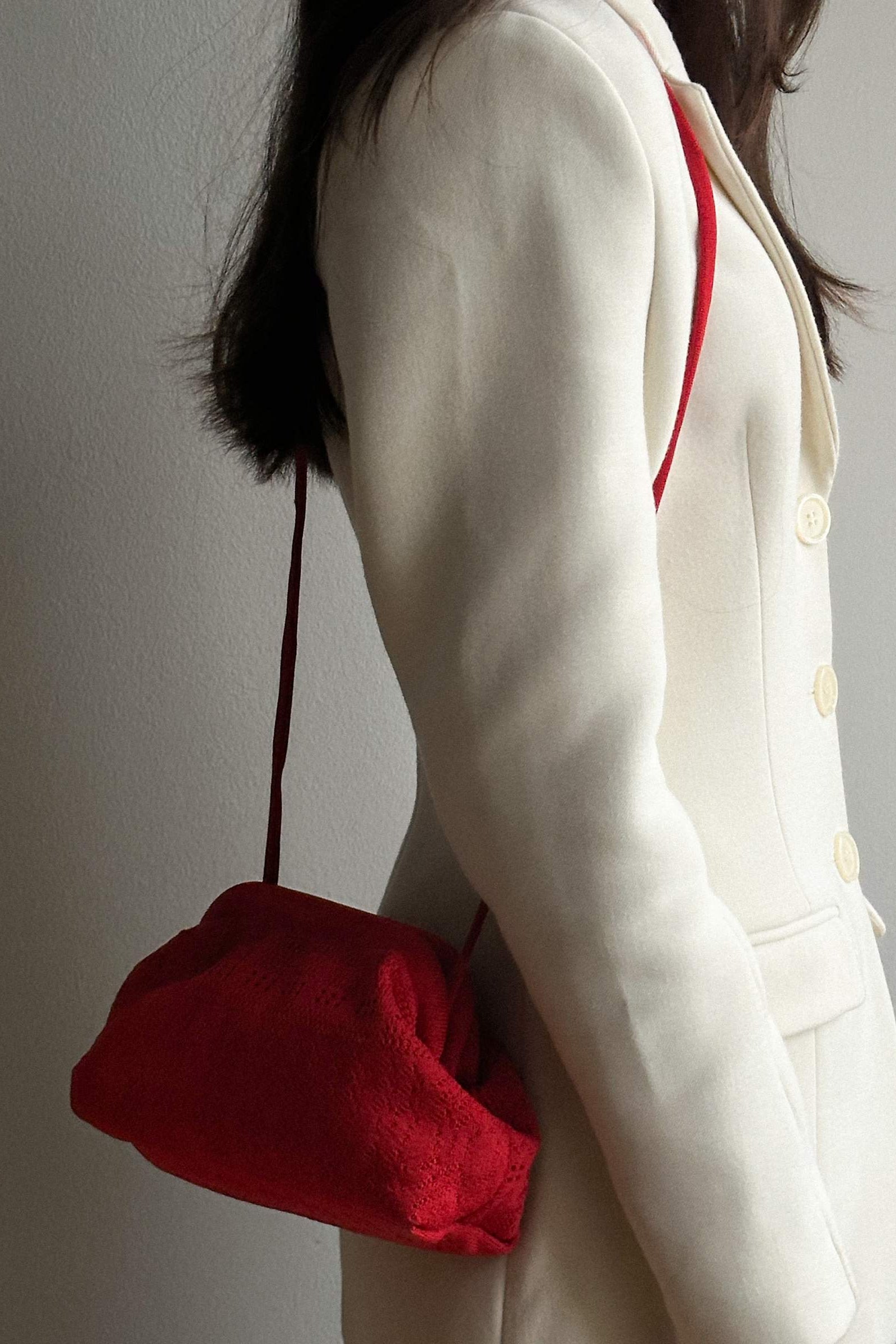 Rosalia clutch, small - Poppy Lace