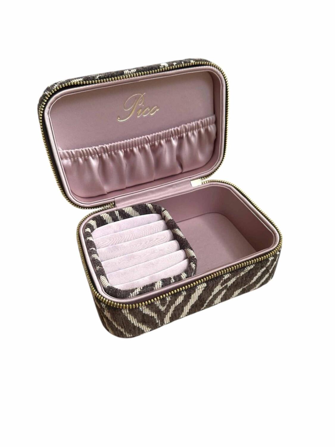 Smykkeskrin, stor - Brown Zebra