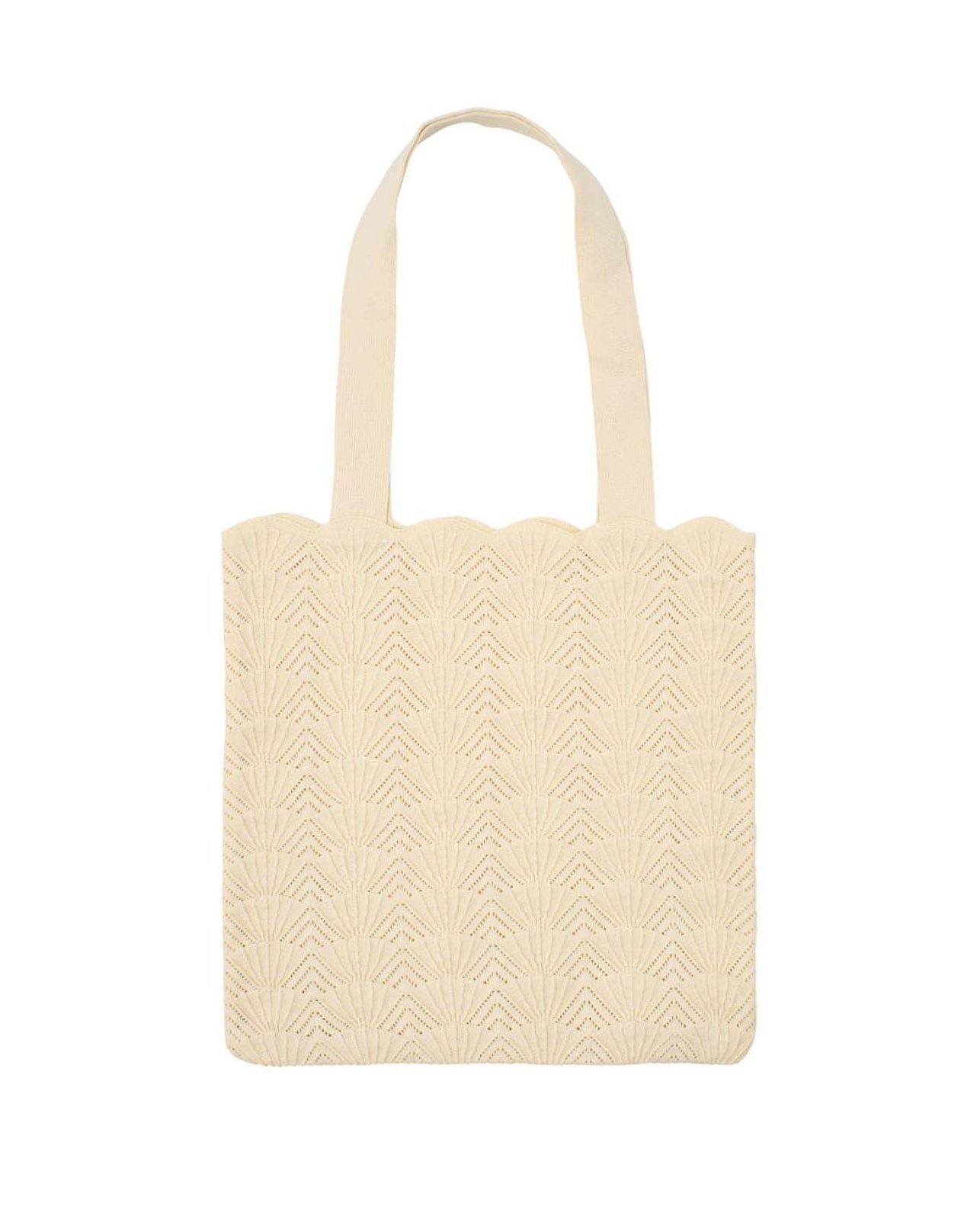Shelly strikket taske - Ivory