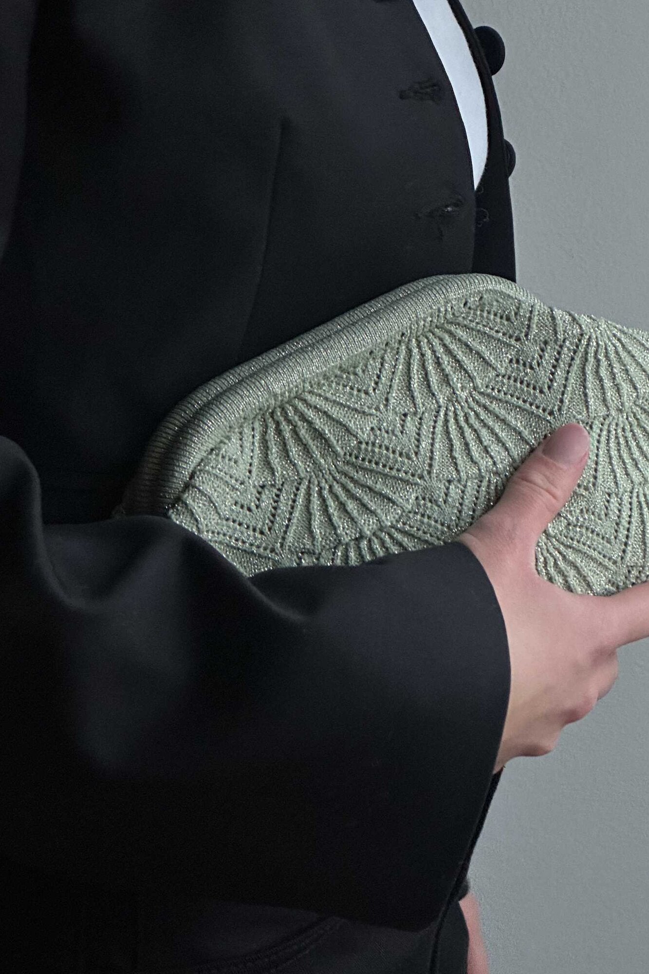 Lille Shelly clutch - Sage Glitter