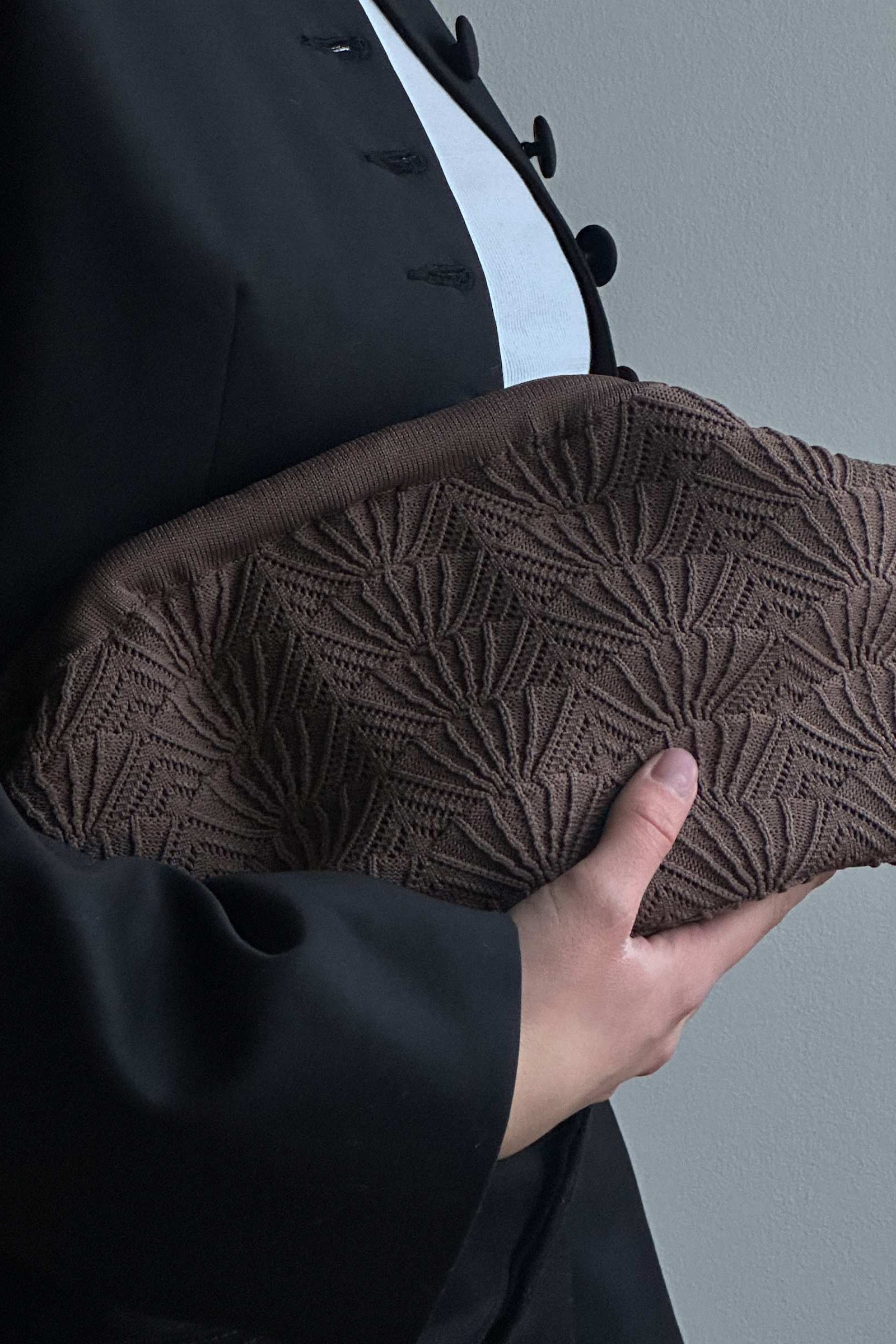 Shelly clutch – Chocolate