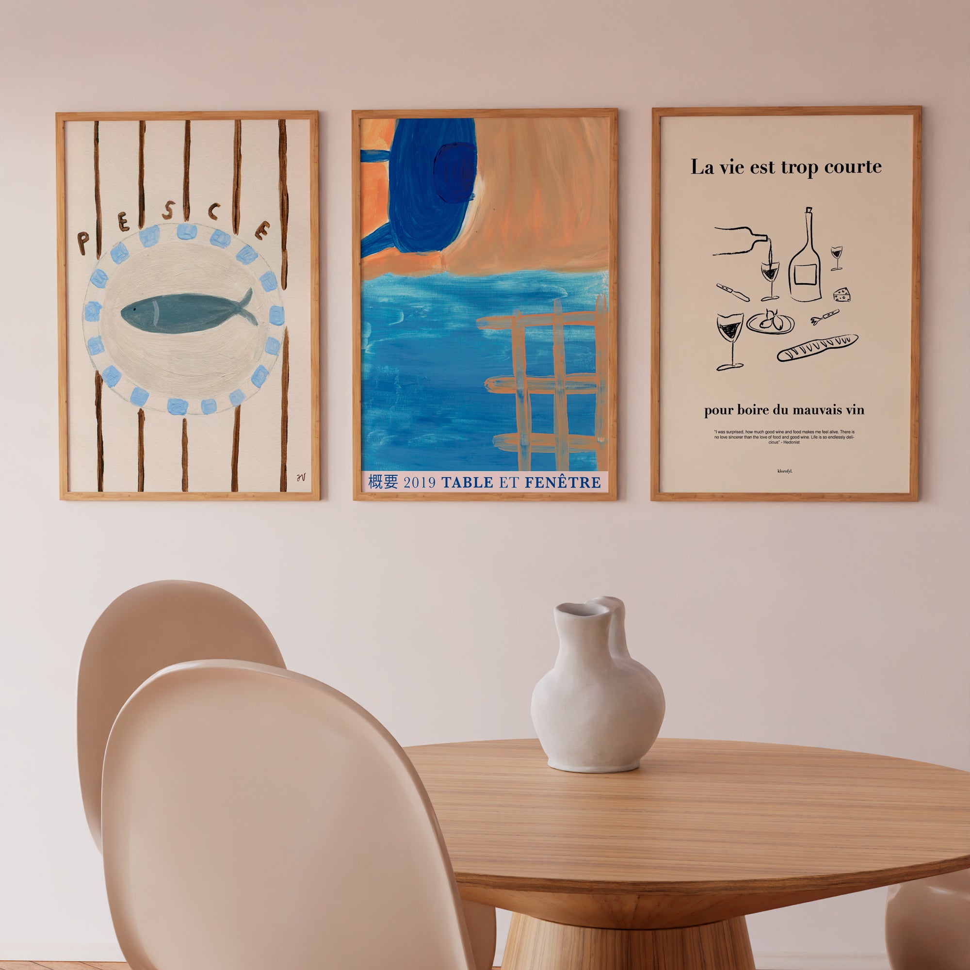 TABLE ET FENÊTRE plakat - 50x70