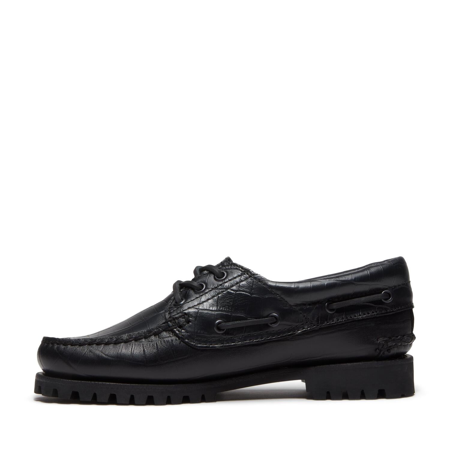 Authentic Black Full Grain loafers – Crocodile