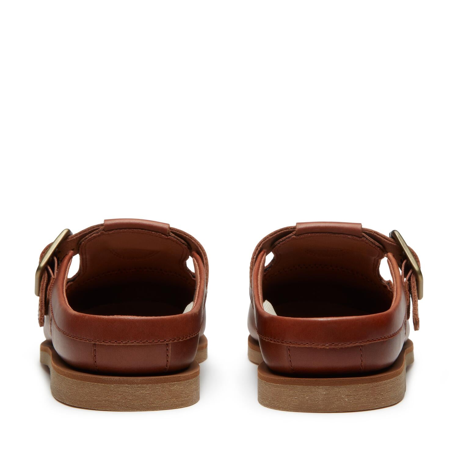 Classic Boat clogs - Rust Full Grain