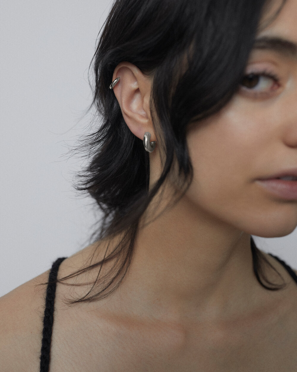 Marco huggie ørering, sølv - 8 mm.