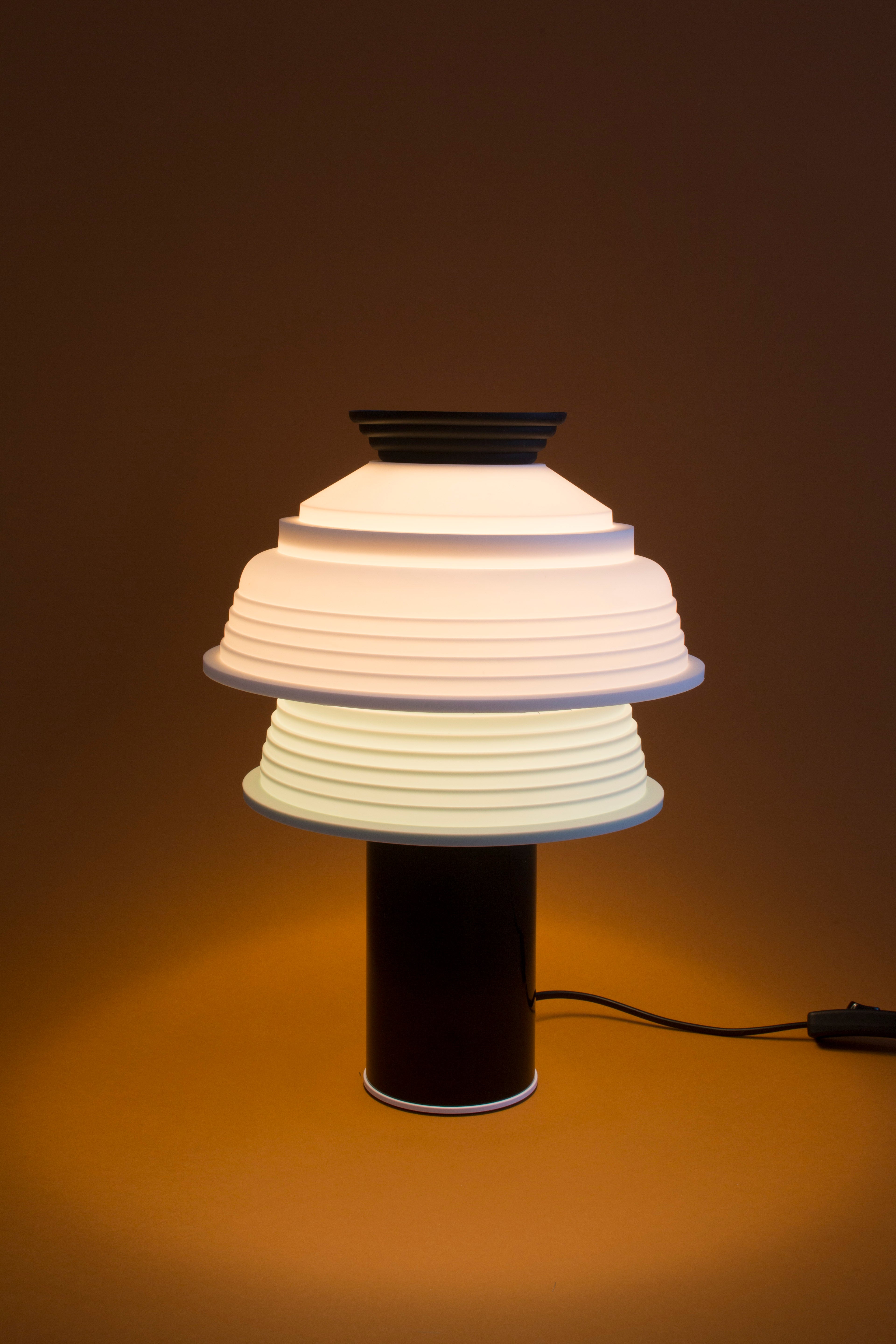 TL4 bordlampe - hvid/mint/sort