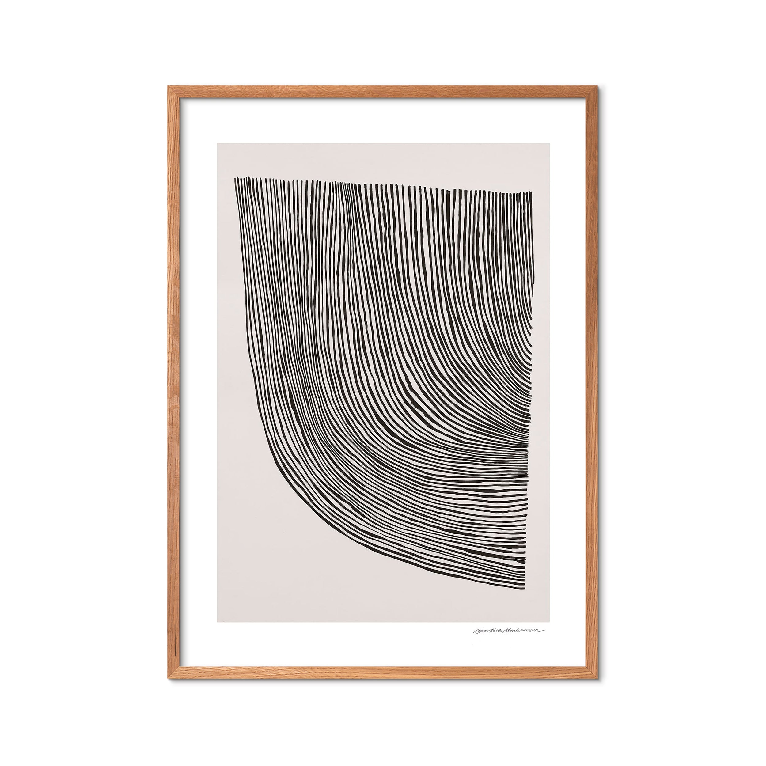 TPC x Leise Dich Abrahamsen plakat, Curves black - 30x40 cm.