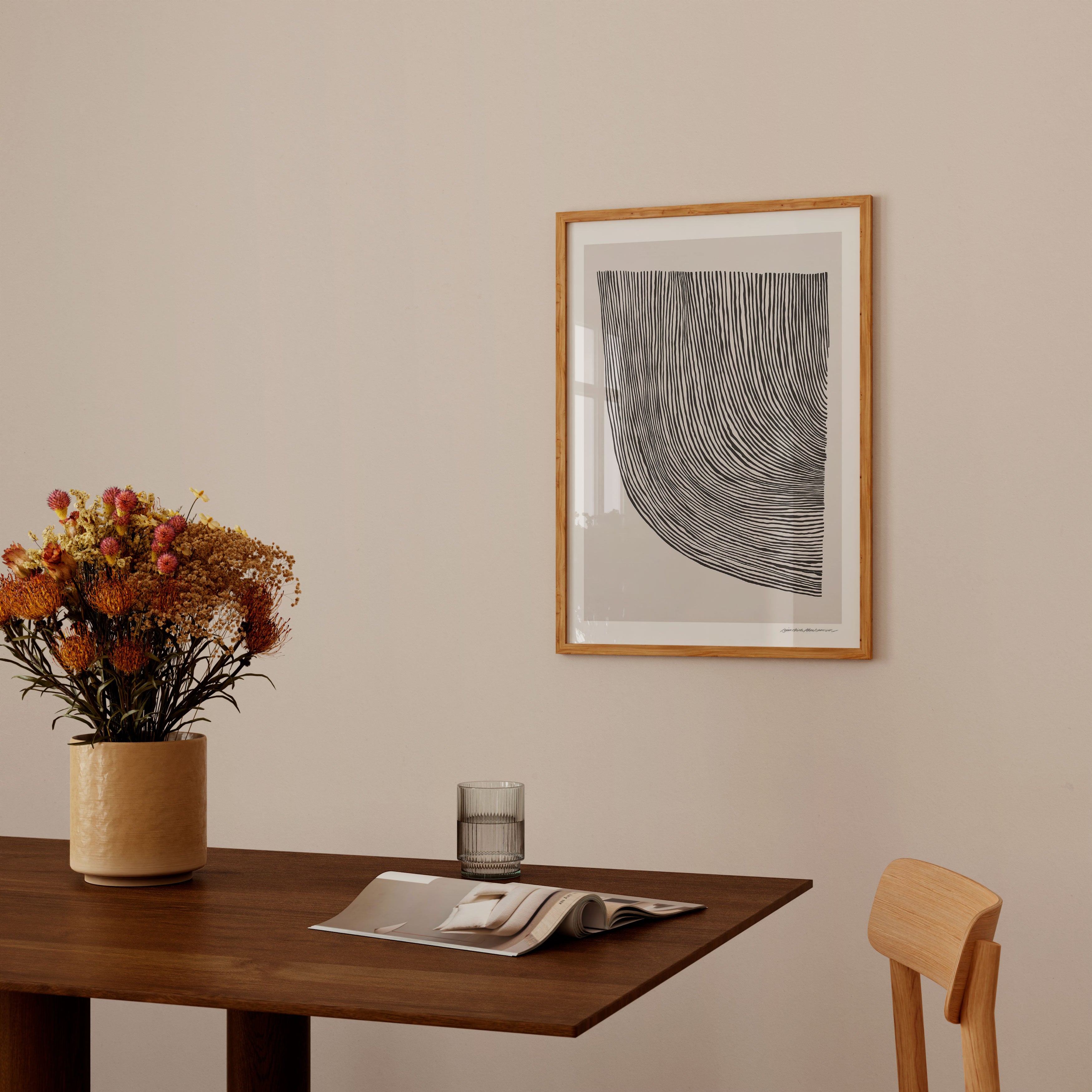 TPC x Leise Dich Abrahamsen plakat, Curves black - 30x40 cm.